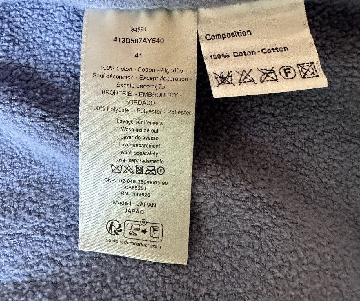 Dior Dior 24ss latest embroidered logo slogan woolen coat Size US L / EU 52-54 / 3 - 6 Thumbnail