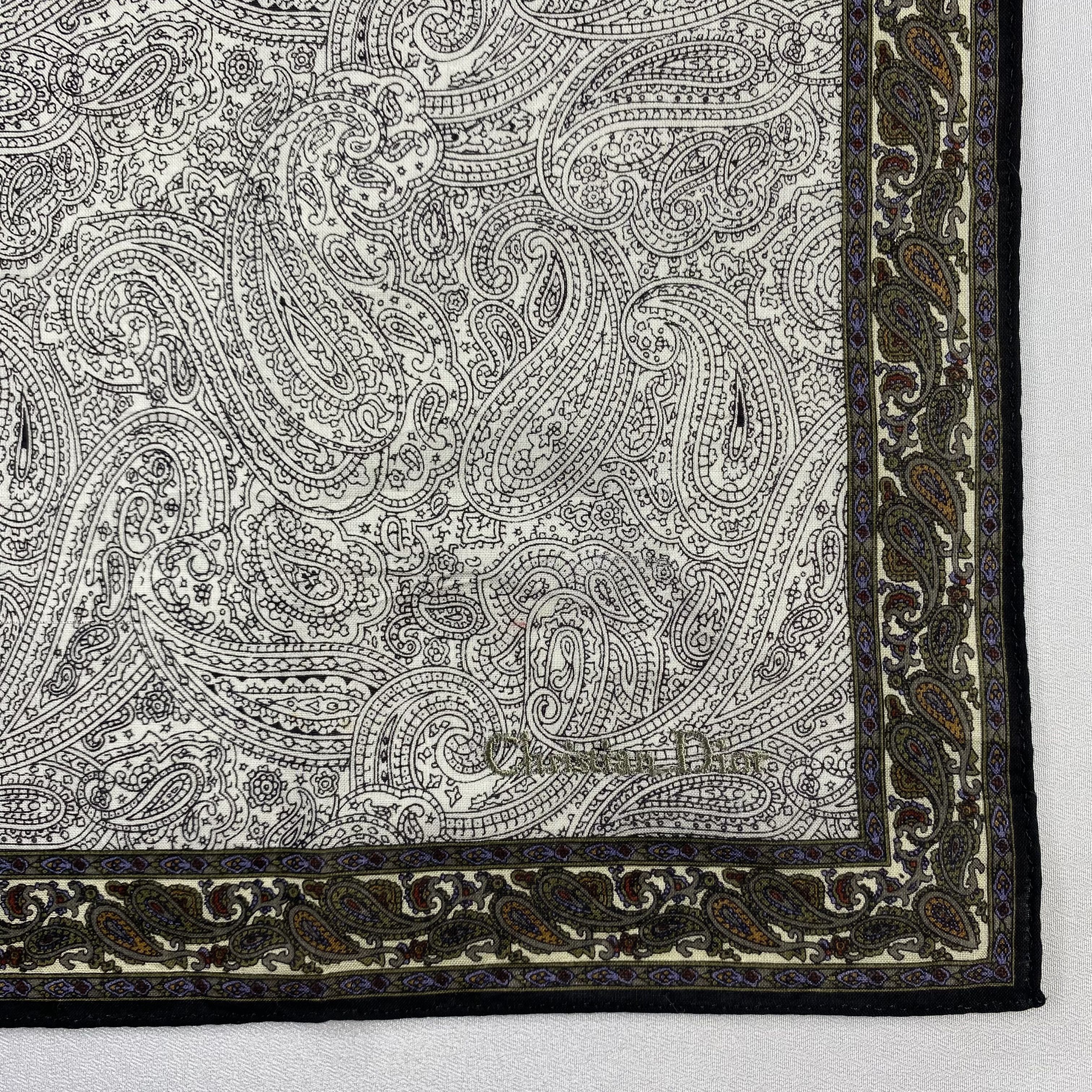 Vintage Christian Dior Monsieur Handkerchief / Neckerchief-P1308 Size ONE SIZE - 3 Thumbnail