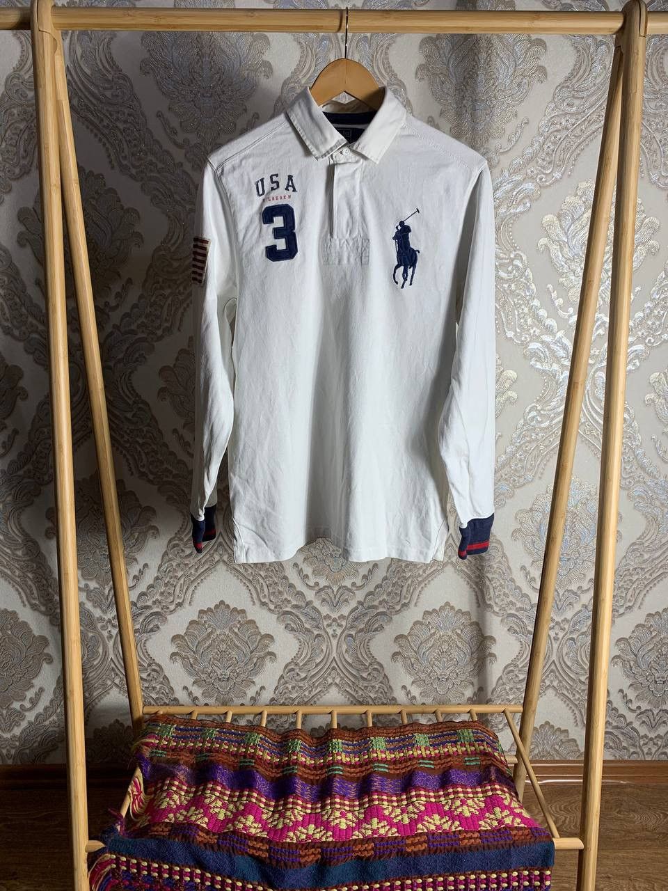 Polo Ralph Lauren × Vintage VERY RARE POLO RALPH LAUREN RUGBY MADE IN USA 90s Y2K RETRO Size US M / EU 48-50 / 2 - 2 Thumbnail