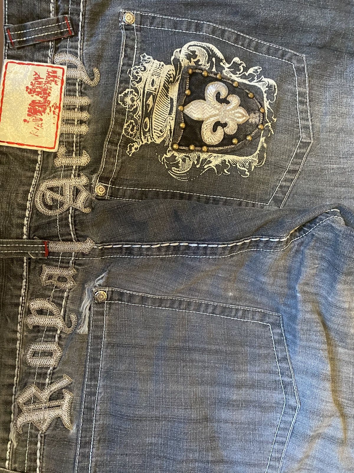 Vintage Baggy South Pole like very cool design in the back Size US 38 / EU 54 - 4 Thumbnail