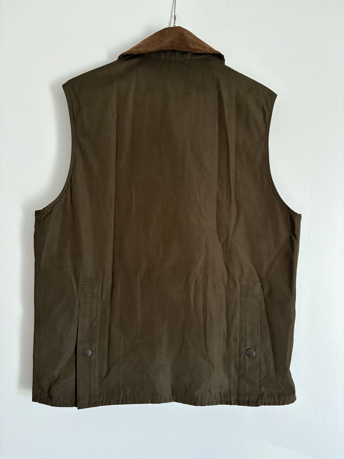 Barbour x FREAK’S STORE Bedale Vest Peach Skin AW23 Sage