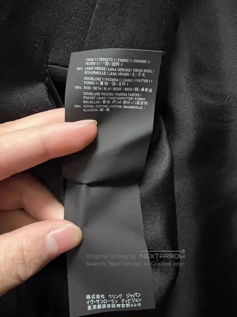 Saint Laurent Paris Saint Laurent Men's Silver Button Blazer. Size US XL / EU 56 / 4 - 5 Thumbnail