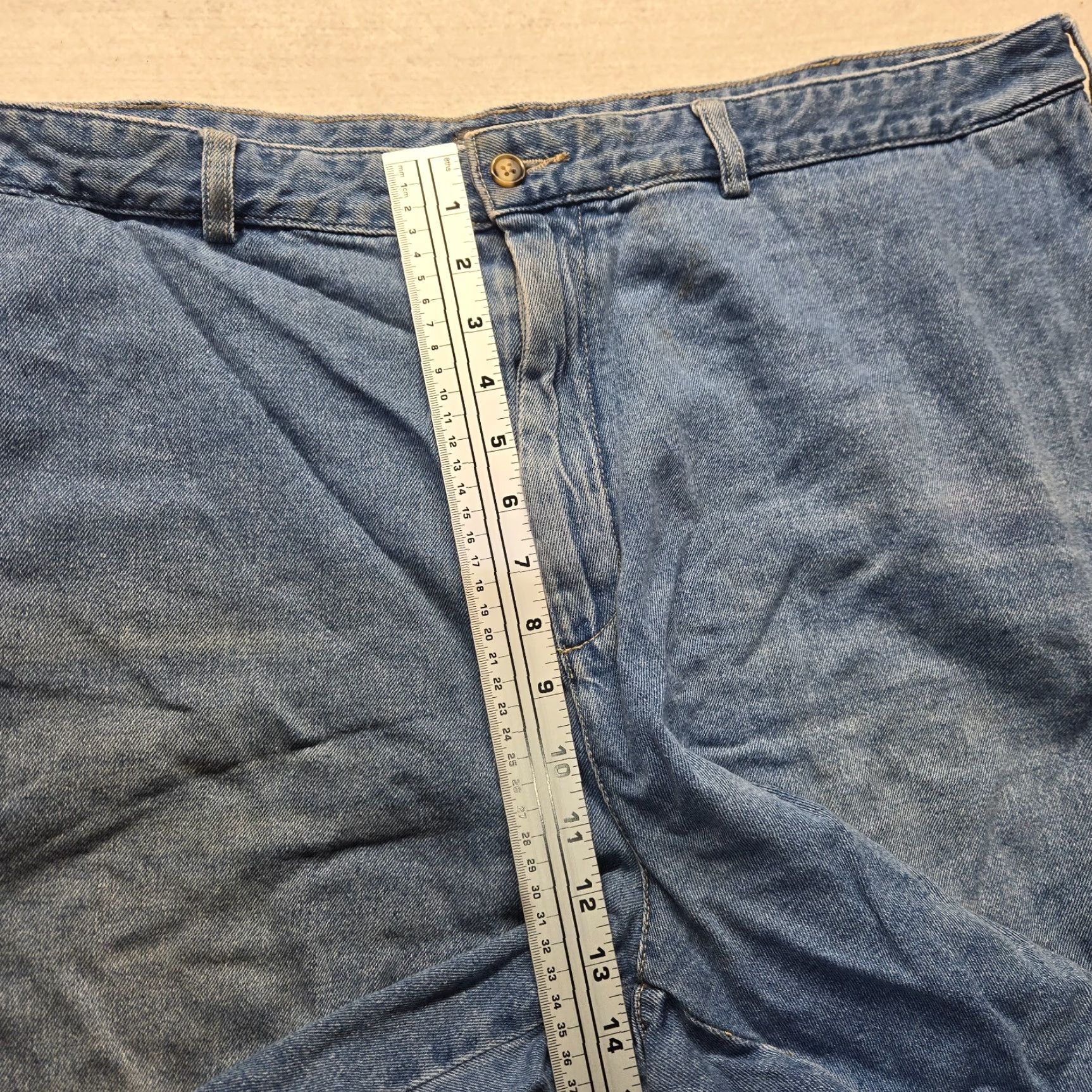 Denime Saddlebred Blue Denim Jean Shorts Adult Men Size 44 Blue Jeans Saddlebred Jeans Shorts Mens 44 Denim Size US 44 / EU 60 - 5 Thumbnail