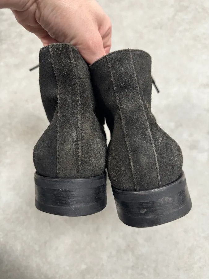 Dsquared2 Dsquared2 Suede Brut Brown Grey Eroded Leather Boots Size US 8 / EU 41 - 6 Thumbnail