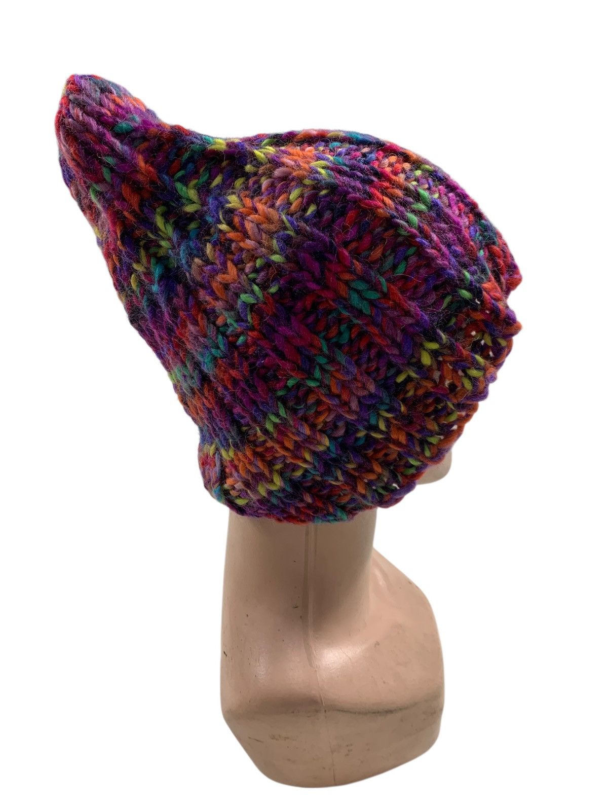 Kapital Crochet knitted handmade beanie hats rare Size ONE SIZE - 4 Thumbnail