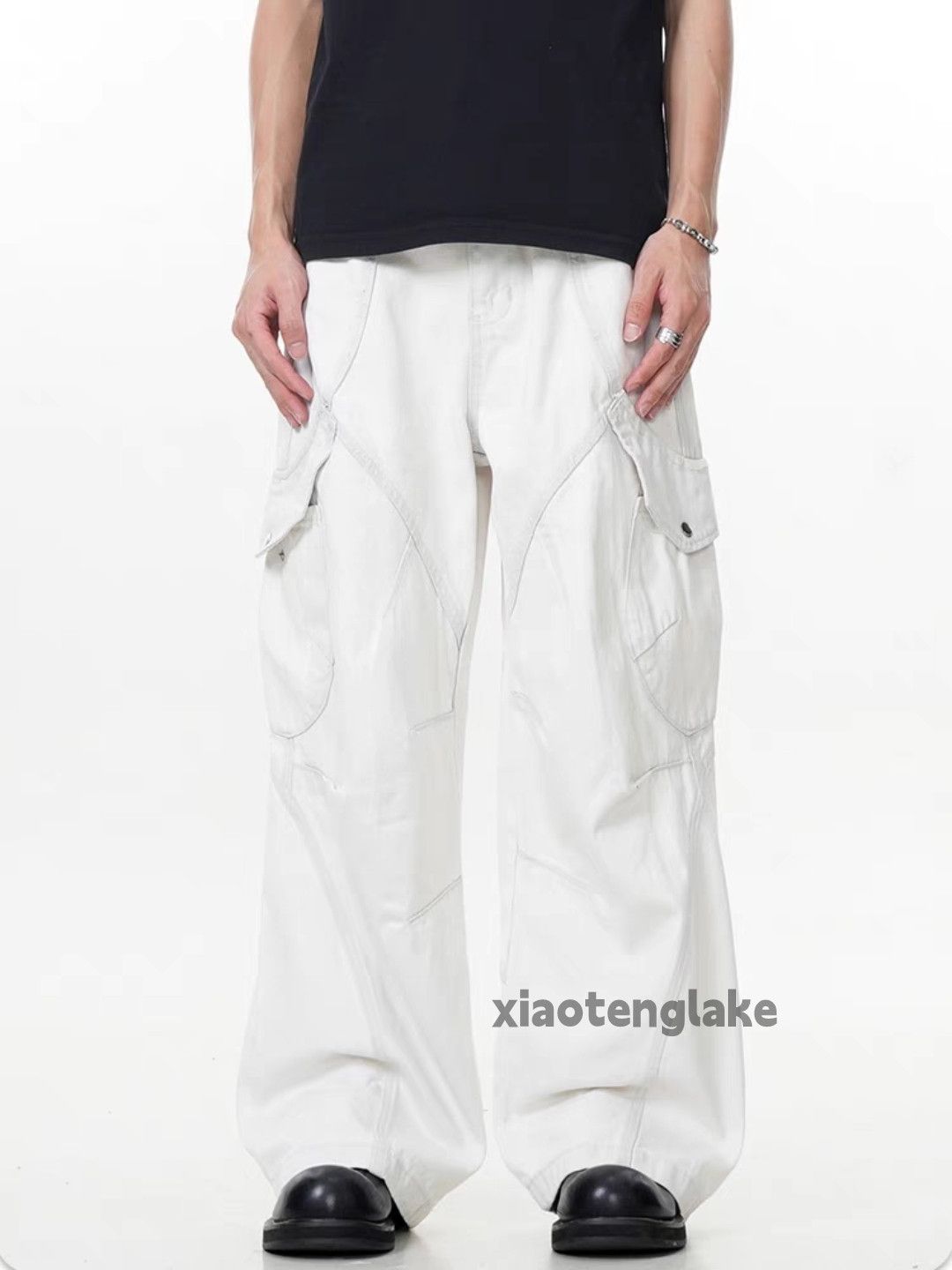 Designer × Japanese Brand × Vintage utility military loose baggy skate hiphop cargo pants Size US 33 - 2 Thumbnail