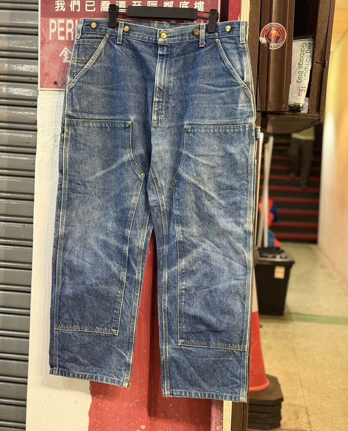 Carhartt Vintage Carhartt B07 DNM double knee carpenter denim 00s Size US 40 / EU 56 - 1 Thumbnail