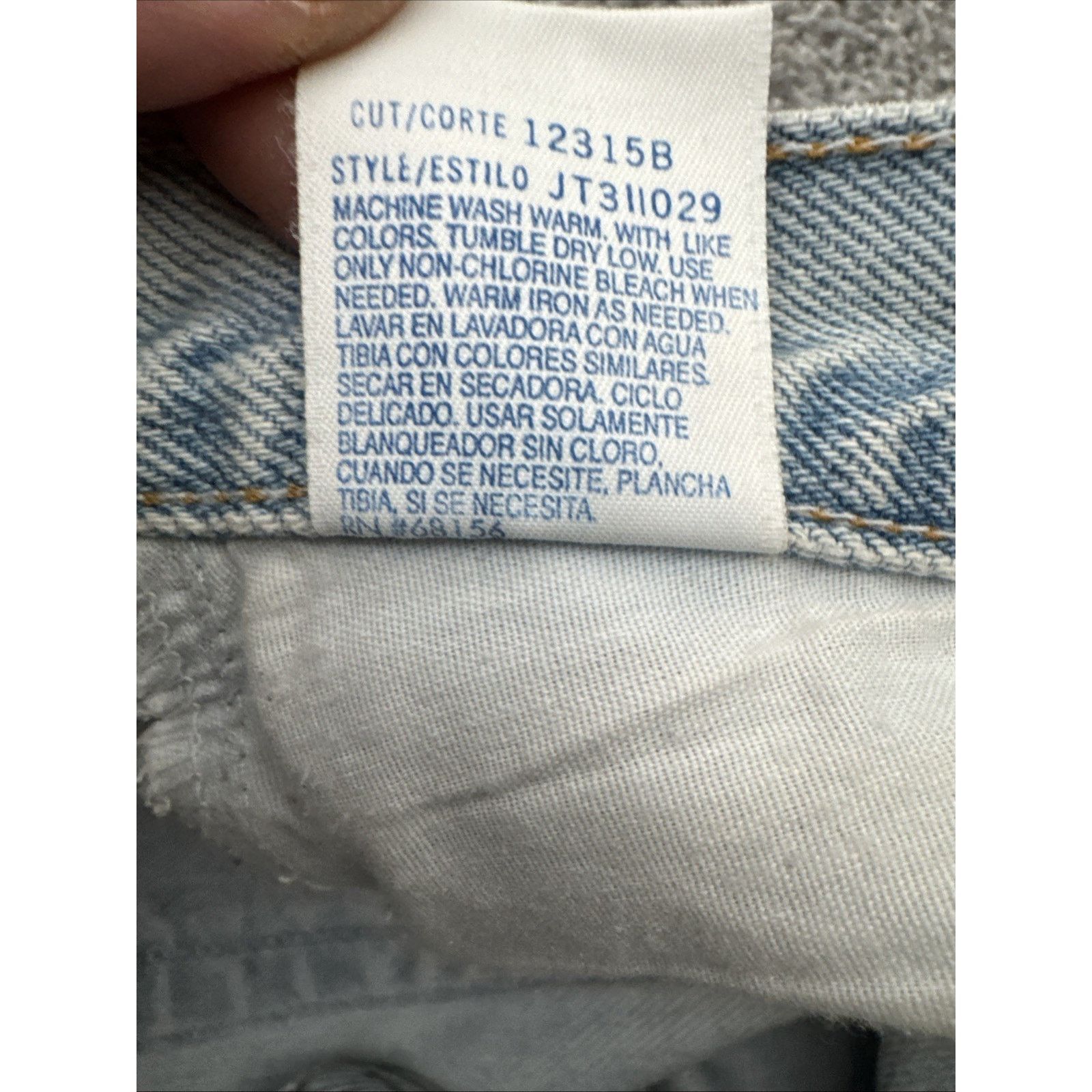 Other Vintage 90s Y2K Mom Jeans Womens Size 13 Long Rigid Grunge Size 30" / US 8 / IT 44 - 9 Thumbnail