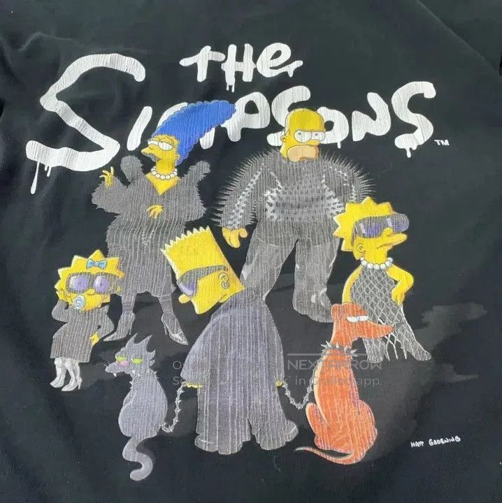 Balenciaga Balenciaga x THE SIMPSONS Cartoon Print Black T. Size US L / EU 52-54 / 3 - 9 Thumbnail