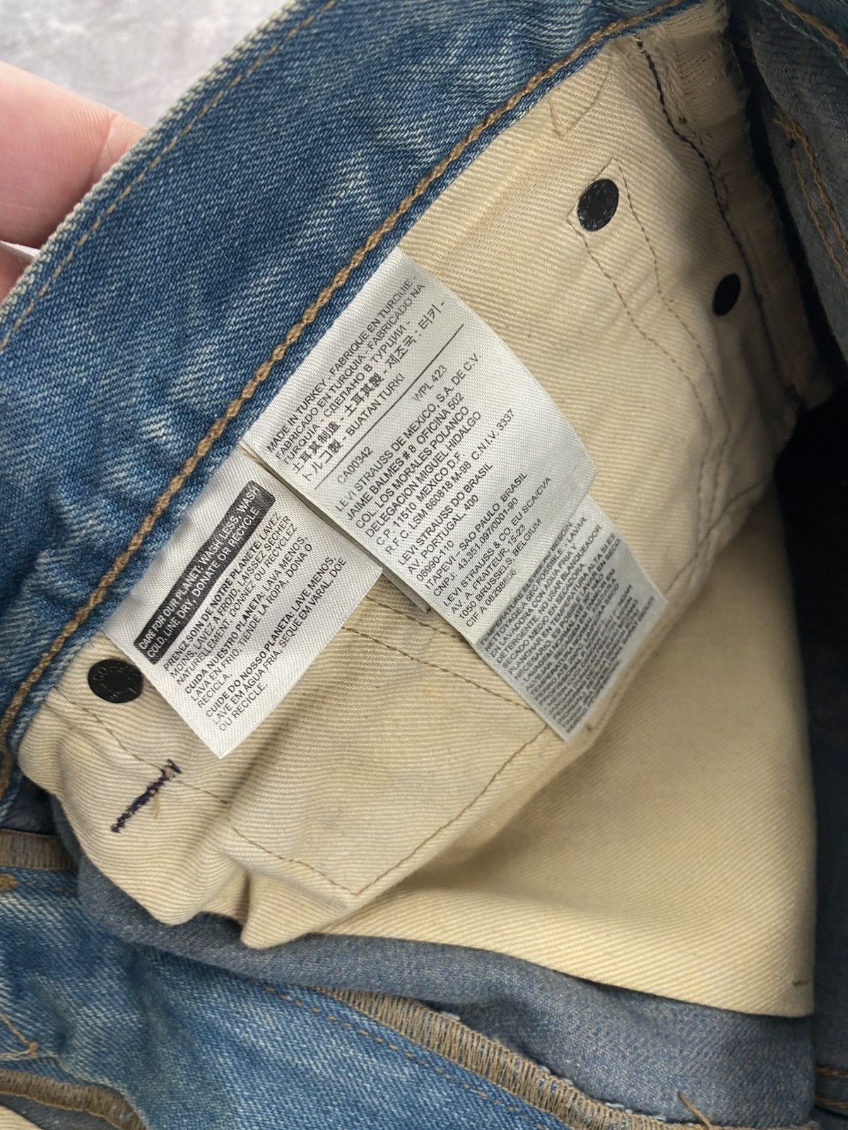 Levi's Levi’s 508 Gold Miner Style Dirty Denim Jeans Size: W34 L32 Size US 34 / EU 50 - 6 Thumbnail