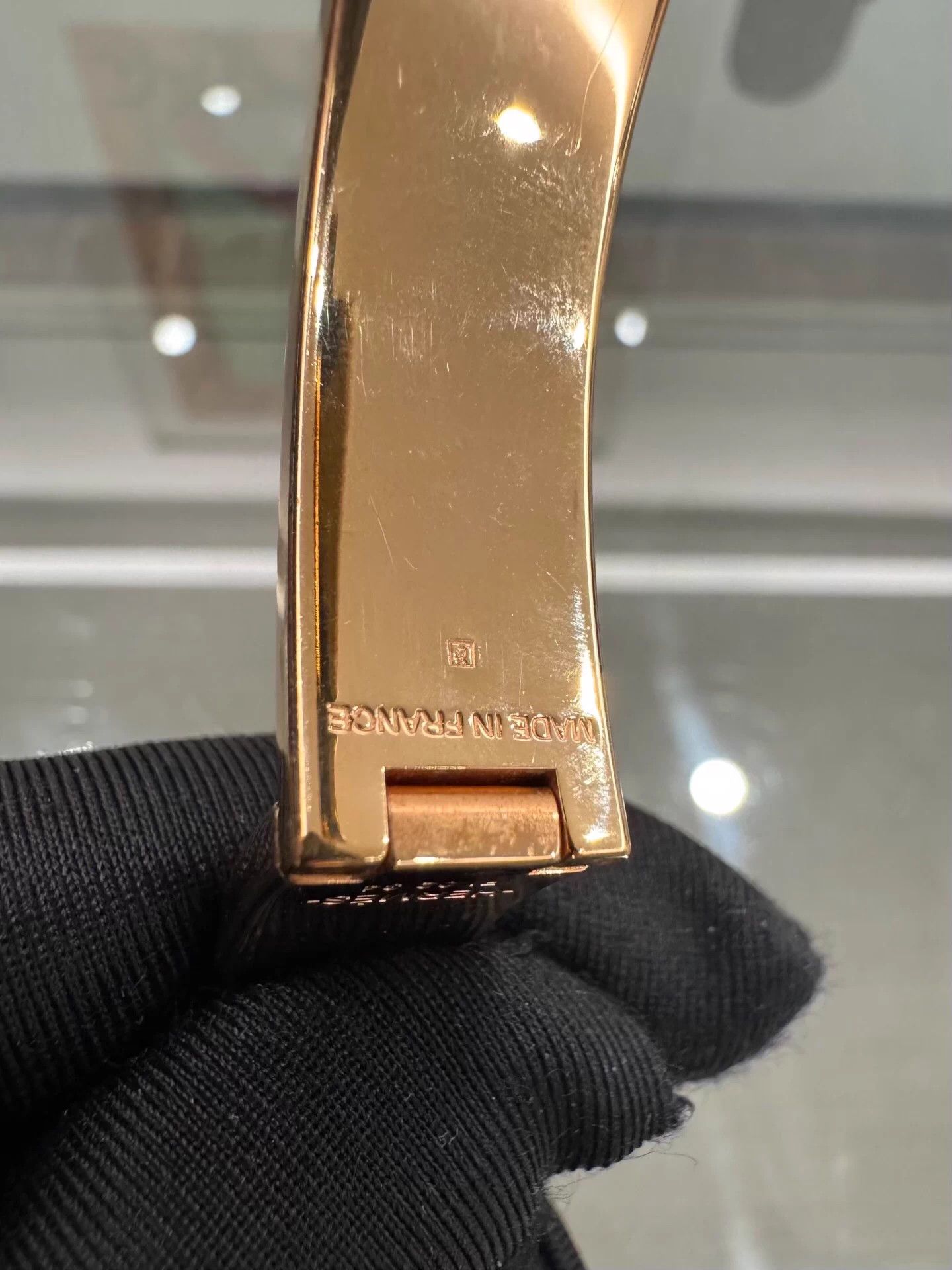 Hermes Hermes Clic H Pink Enamel Gold Clasp Bracelet PM Size ONE SIZE - 6 Thumbnail