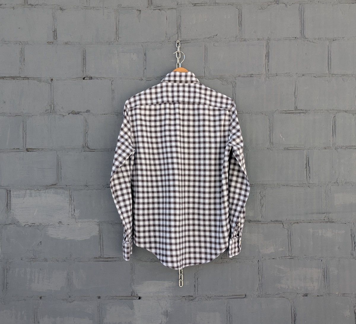 Boggi Boggi Milano Flannel Plaid Casual Shirt Size 48 Size US M / EU 48-50 / 2 - 2 Thumbnail