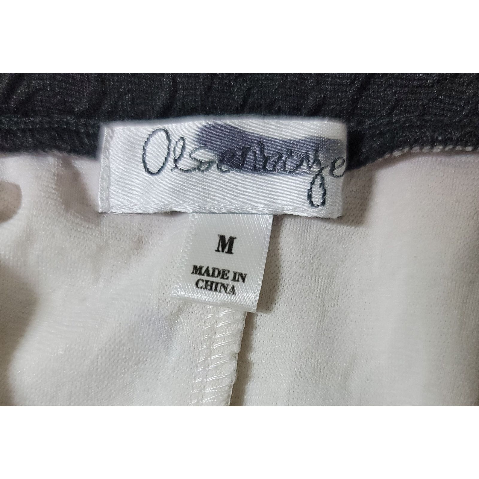 Other Olsenboye Cream With Black Waistband A-Line Mini Skirt M Size 26" / US 2 / IT 38 - 3 Thumbnail