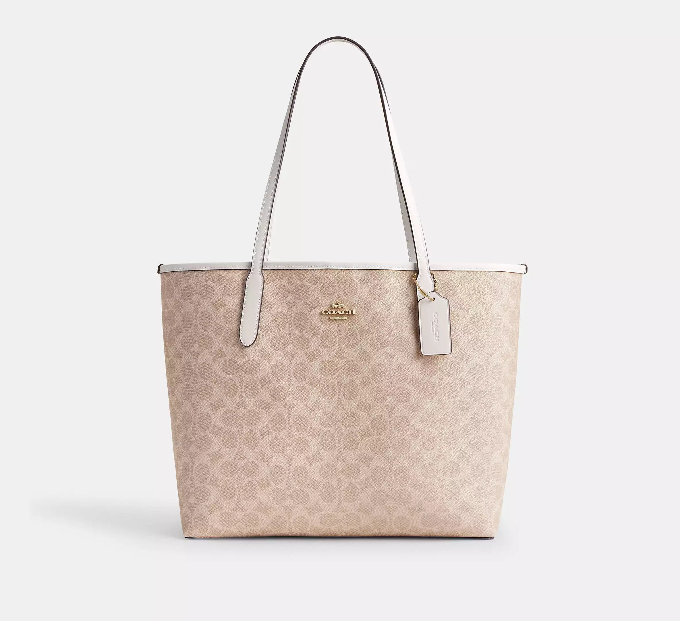 Coach City Tote Bag In Signature Canvas CV976 Size ONE SIZE - 6 Thumbnail