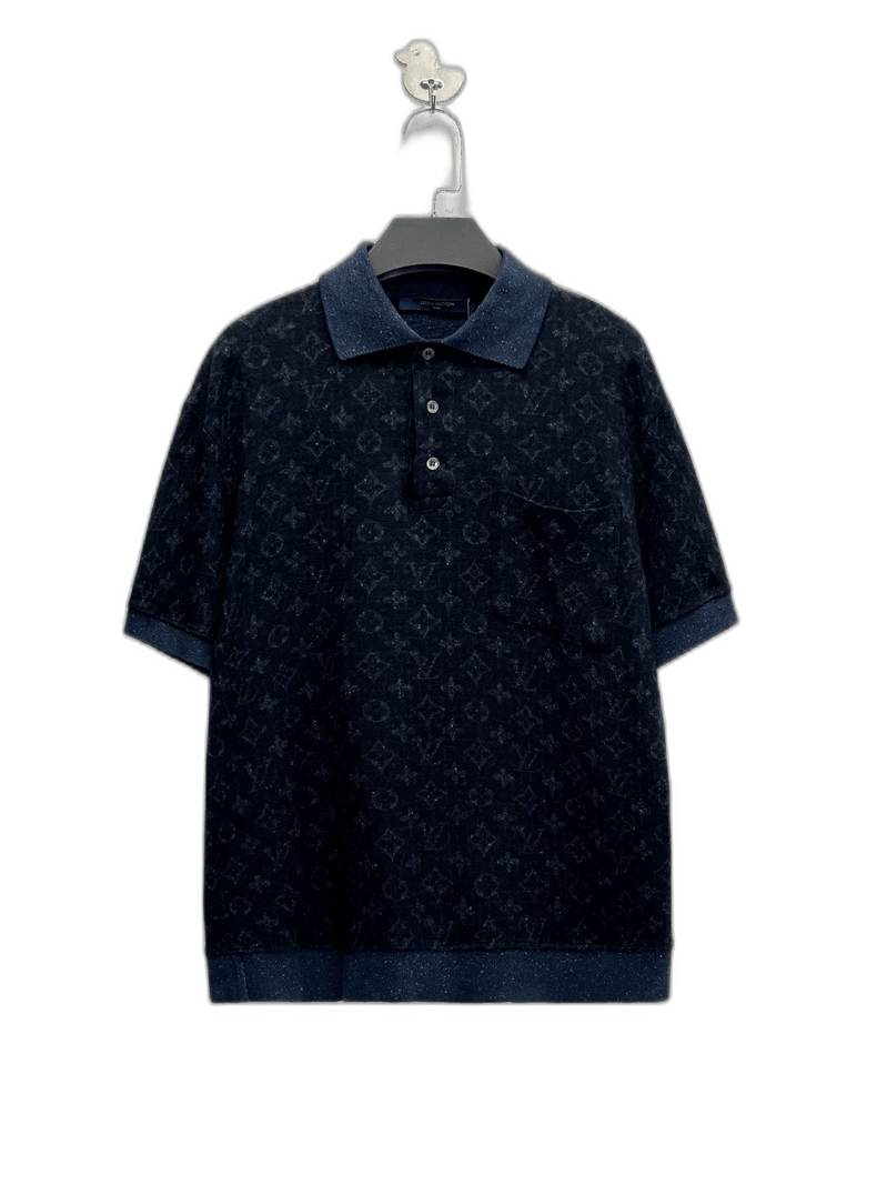 Louis Vuitton Louis Vuitton Dark Blue Polo Shirt with Pocket-2506 Size US L / EU 52-54 / 3 - 1 Thumbnail