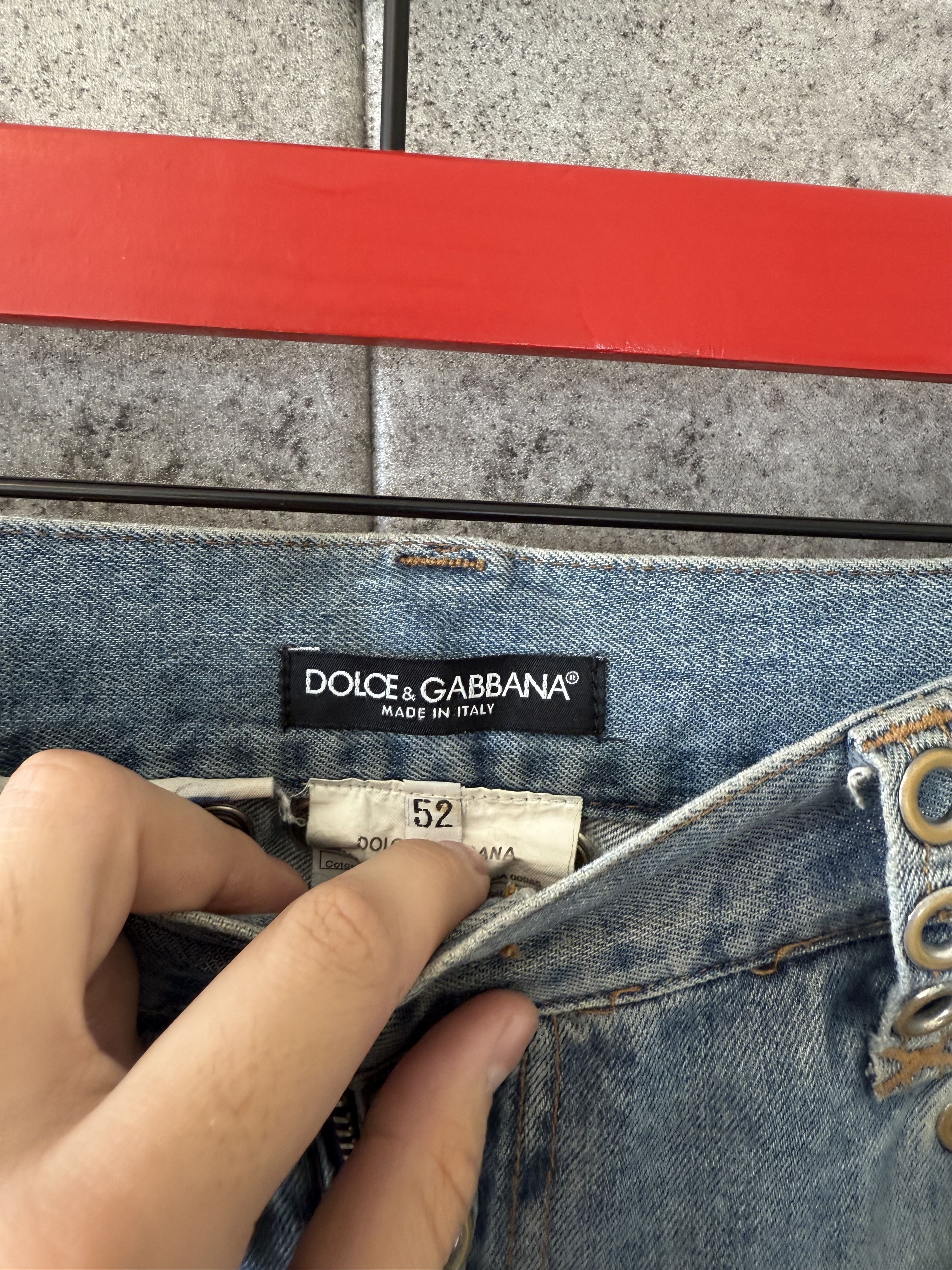 Dolce & Gabbana Dolce & Gabbana Vintage Eyelet Jeans Size US 36 / EU 52 - 6 Thumbnail