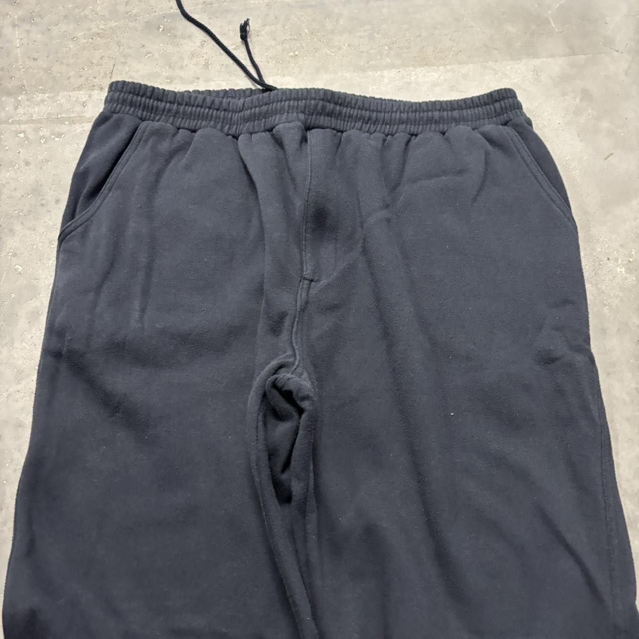 Japanese Brand × Vintage Crazy Vintage Y2K/2000s Baggy Black Streetwear Skater Sweatpants! Size US 36 / EU 52 - 4 Thumbnail