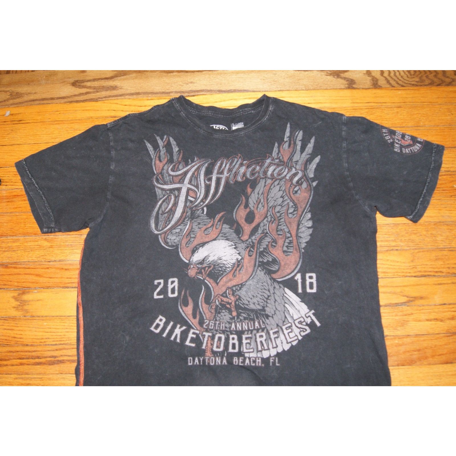 Affliction Affliction Daytona Bike Week 2018 Biketoberfest XL TShirt Size US XL / EU 56 / 4 - 5 Thumbnail