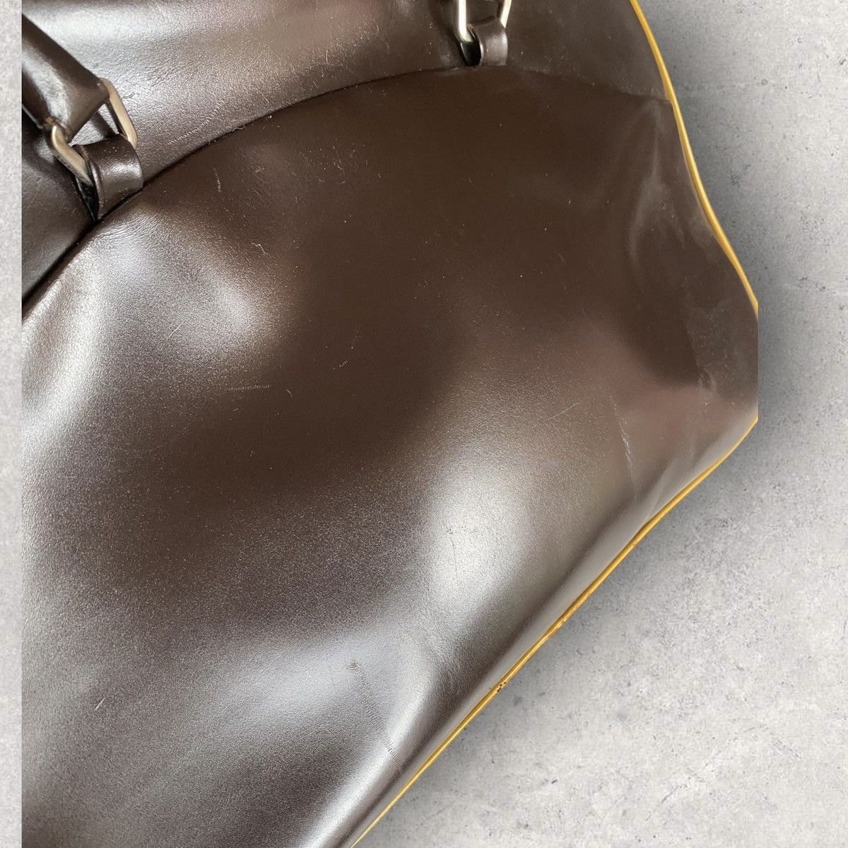 Prada Prada Brown Leather Bag Size ONE SIZE - 6 Thumbnail