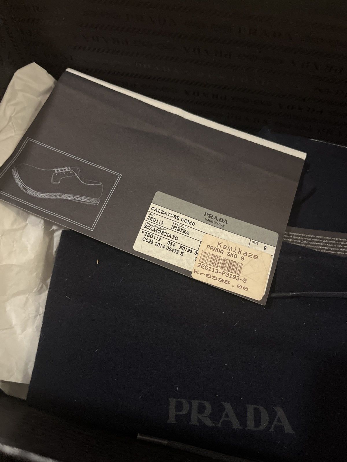 Prada Prada suede shoes size 43-44 Size US 10 / EU 43 - 4 Thumbnail