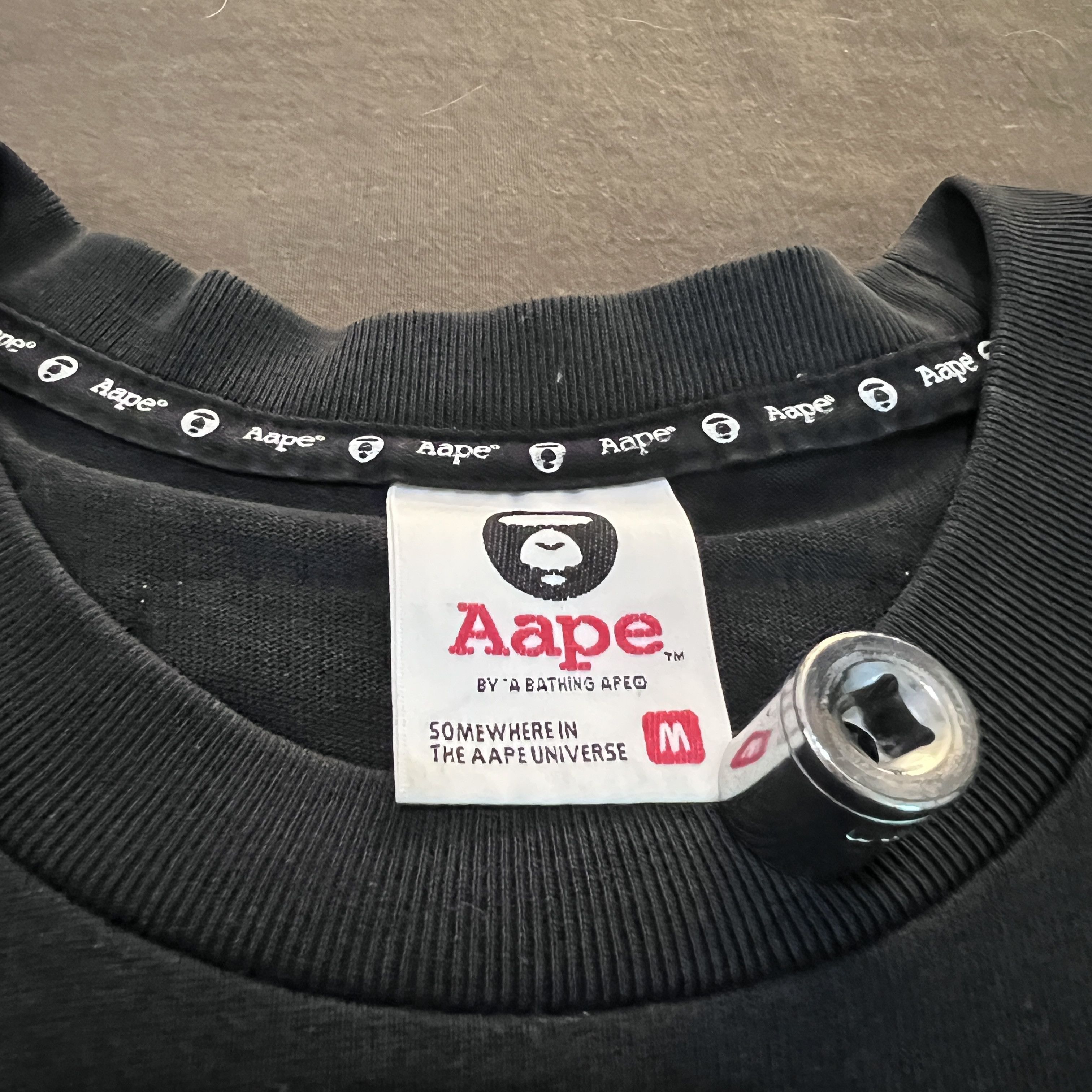 Aape Aape by A Bathing Ape SPEC-APUNVS-AP01 Pocket Tee Size US M / EU 48-50 / 2 - 5 Thumbnail