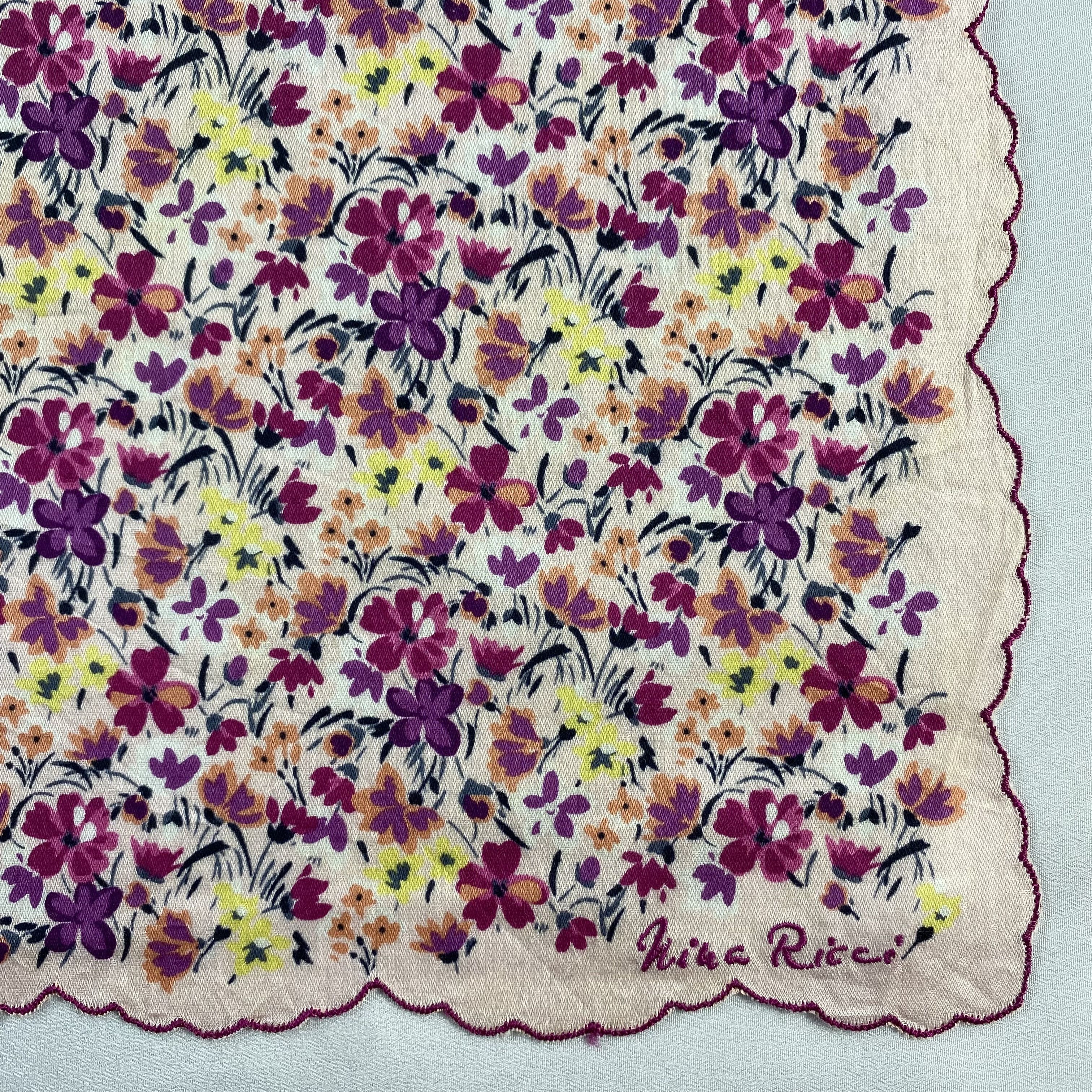 Nina Ricci × Vintage Nina Ricci Handkerchief / Neckerchief / Bandana-P626 Size ONE SIZE - 3 Thumbnail