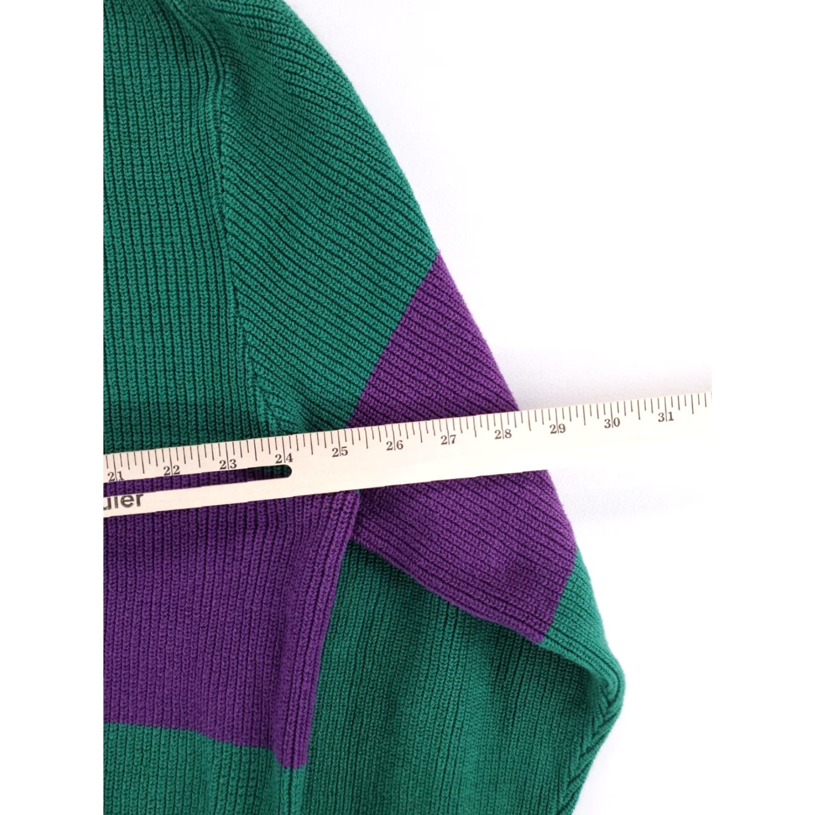 Lands' End Lands' End 5 Button Henley Cotton Sweater Color Block Made USA Mens L Multicolor Shirt Men L Size US L / EU 52-54 / 3 - 6 Thumbnail