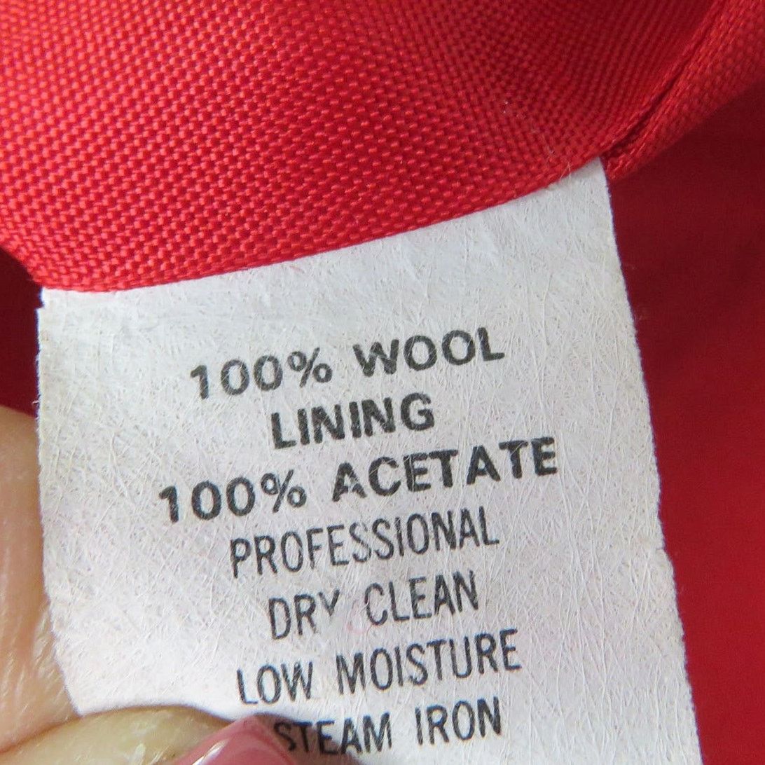 Vintage Vintage Alfred Dunner Red Blazer Jacket Size 12 Large Wool Size L / US 10 / IT 46 - 5 Thumbnail