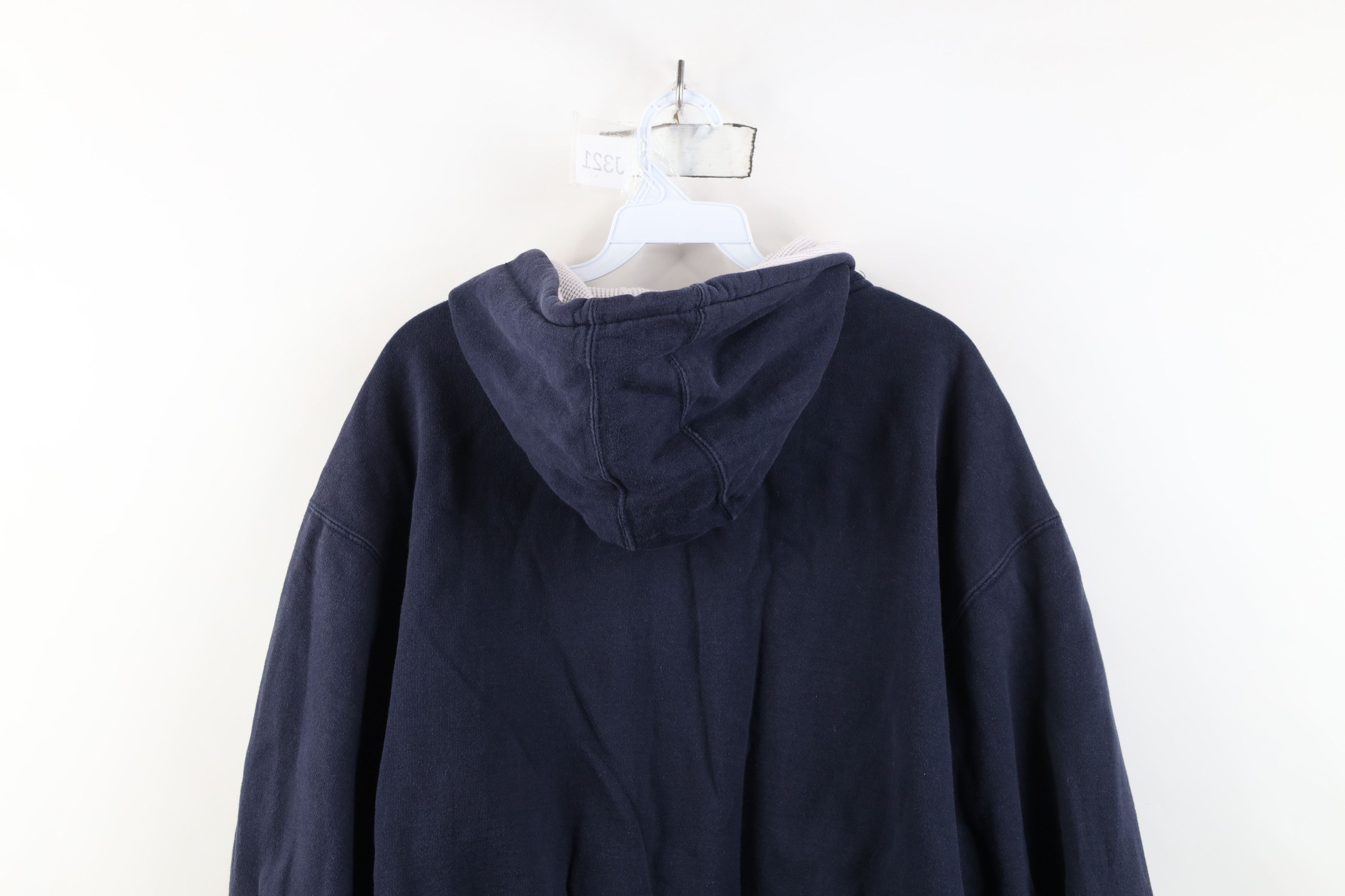 Vintage Vintage 90s Y2K Streetwear Reversible Knit Blank Hoodie Size US XL / EU 56 / 4 - 9 Thumbnail