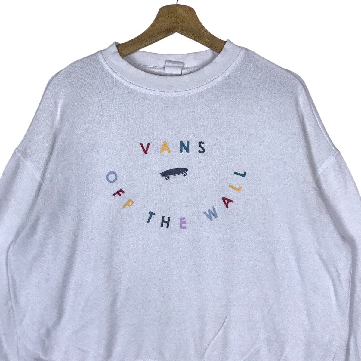 Vans Vintage Vans Off The Wall Pullover Jumper Sweatshirt Size US M / EU 48-50 / 2 - 2 Thumbnail