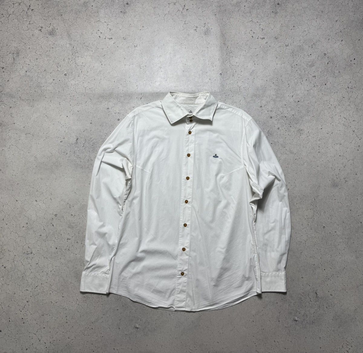 Vivienne Westwood Vivienne Westwood White Luxury Button Up Shirt Size 58 Size US XXL / EU 58 / 5 - 1 Thumbnail