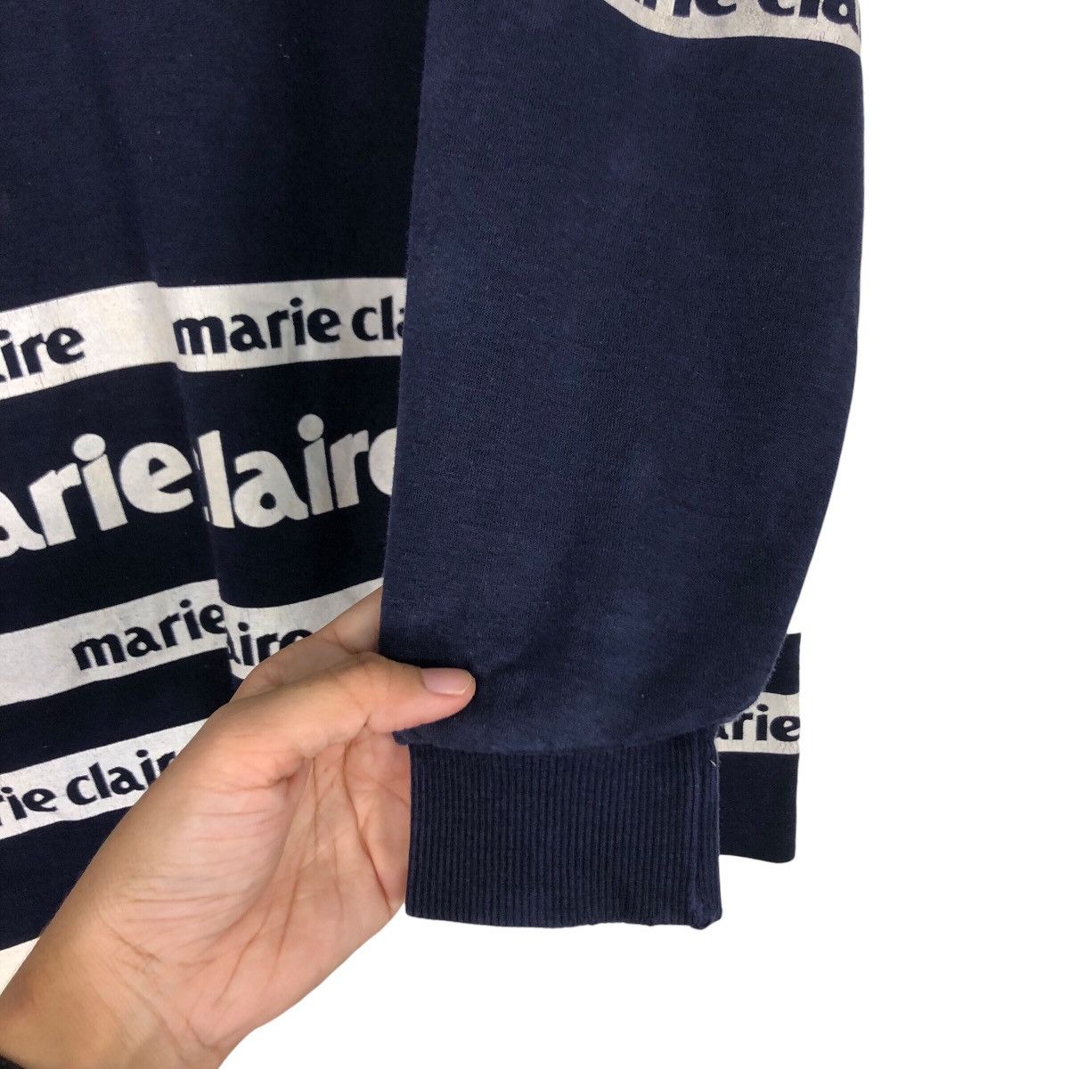 Japanese Brand × Vintage Vintage Marie Claire Sweatshirt Full Print Rare 90s Size US M / EU 48-50 / 2 - 9 Thumbnail