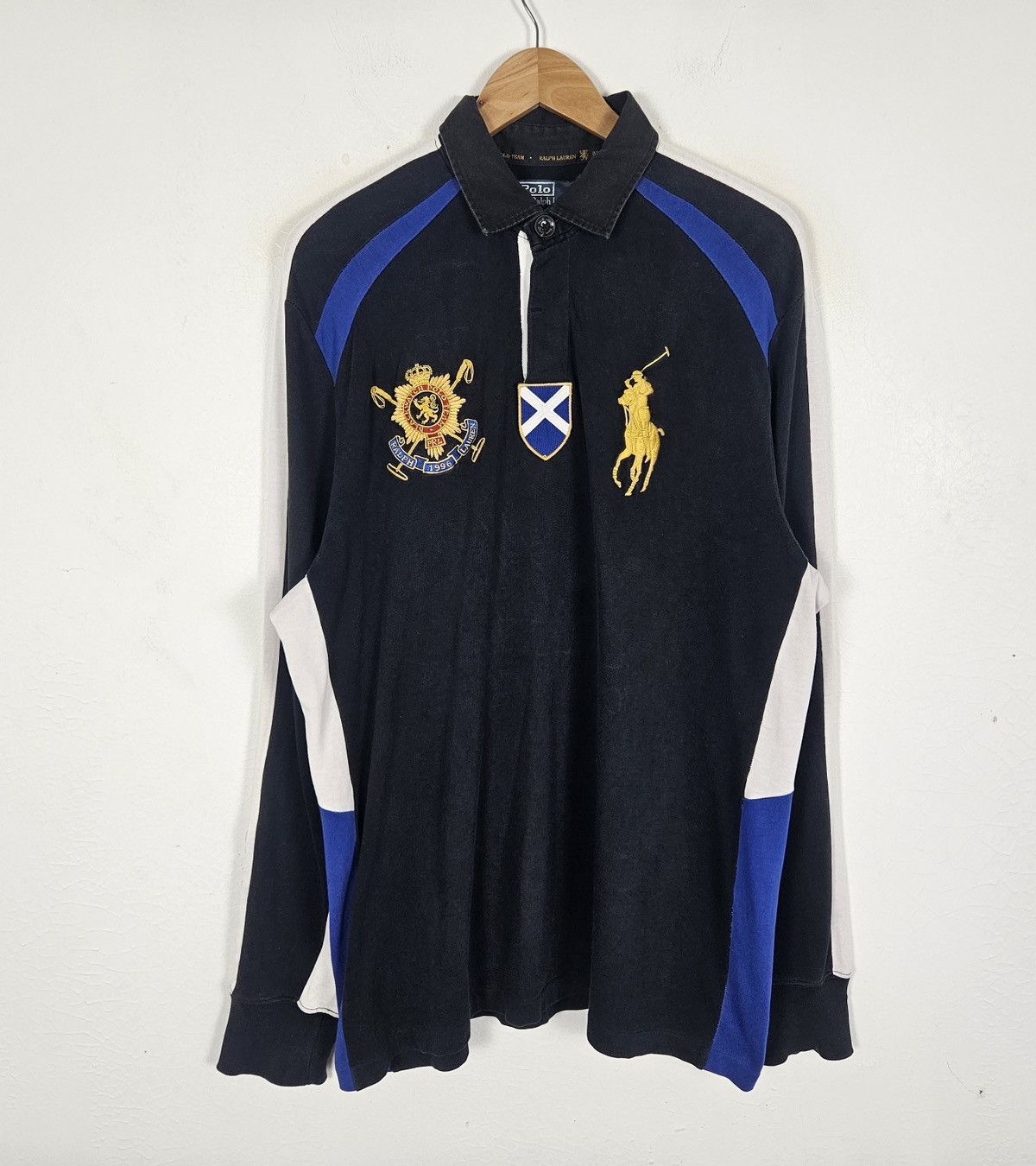 Polo Ralph Lauren Vintage Polo Ralph Lauren Blackwatch Polo Team Rugby shirt Size US L / EU 52-54 / 3 - 3 Thumbnail