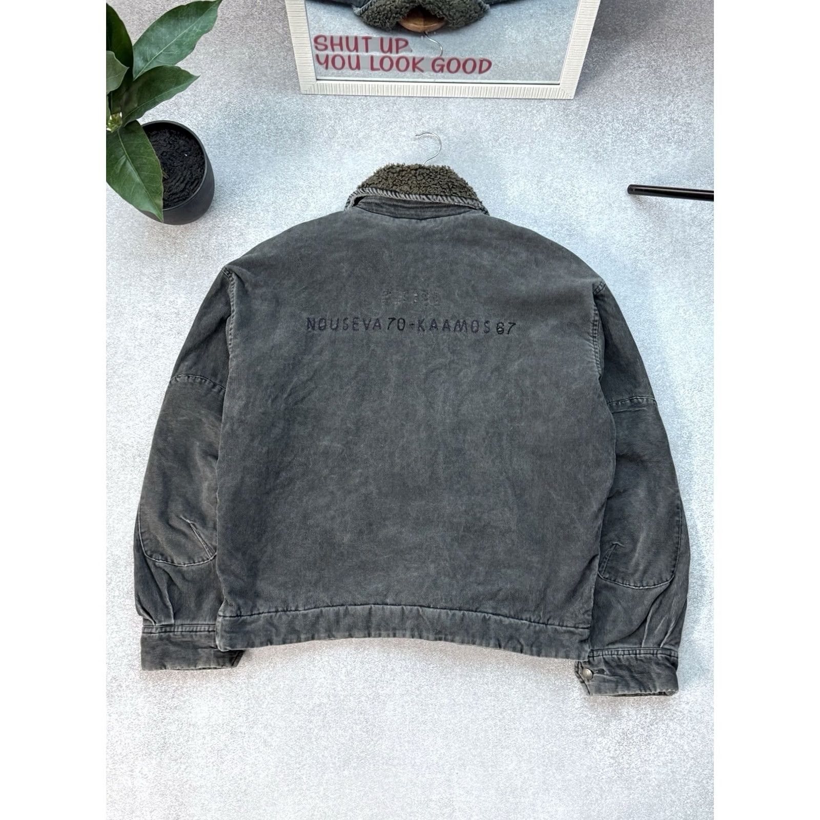 Diesel VINTAGE Diesel Bomber Jacket Men XL Purple Denim Button 90s Diesel Y2K Vintage Bomber Jacket Mens Jeans Jacket Size US XL / EU 56 / 4 - 4 Thumbnail