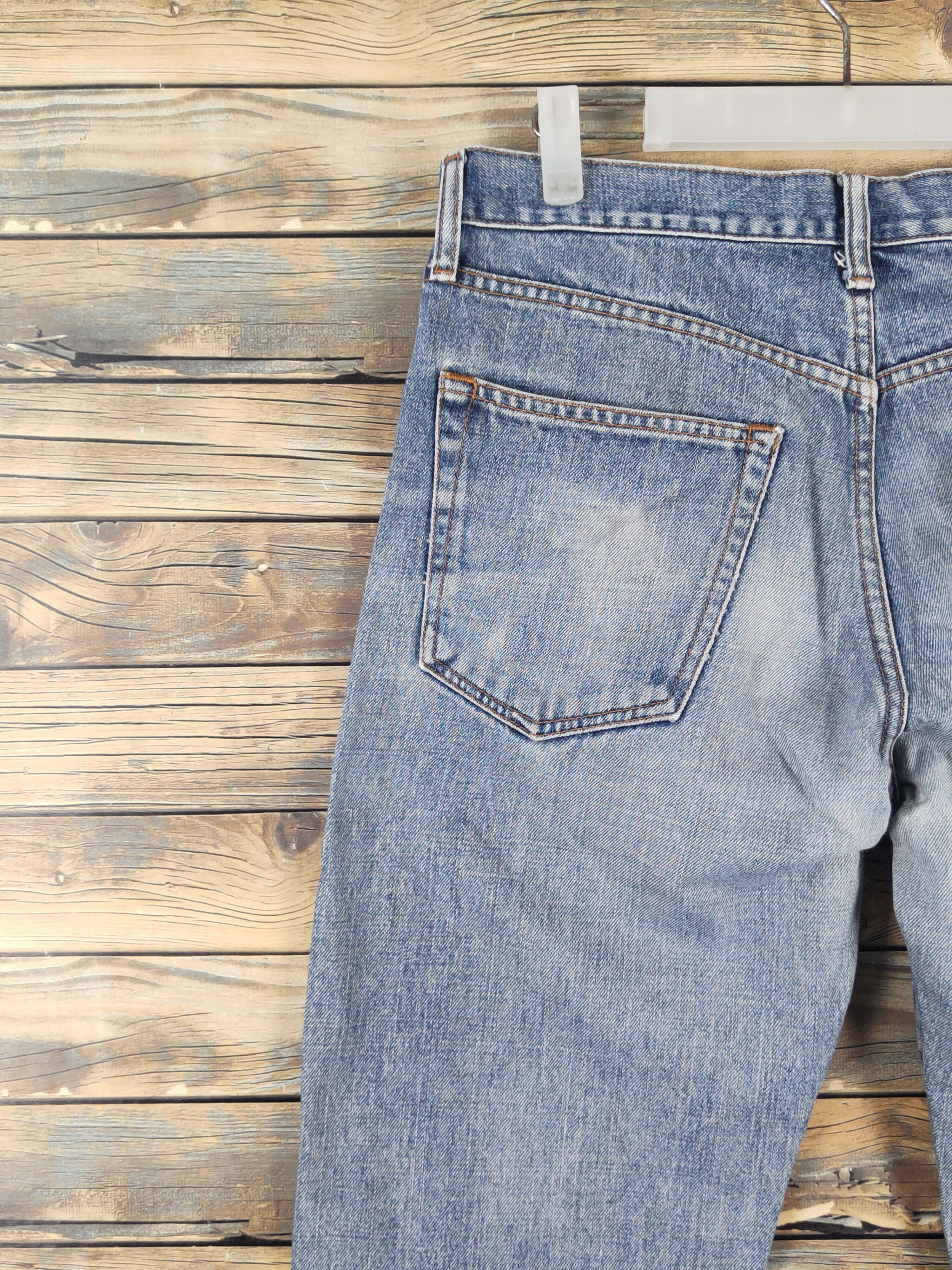 Vintage Bobson Blue Distressed Ripped denim Jeans #W1881 Size US 34 / EU 50 - 8 Thumbnail