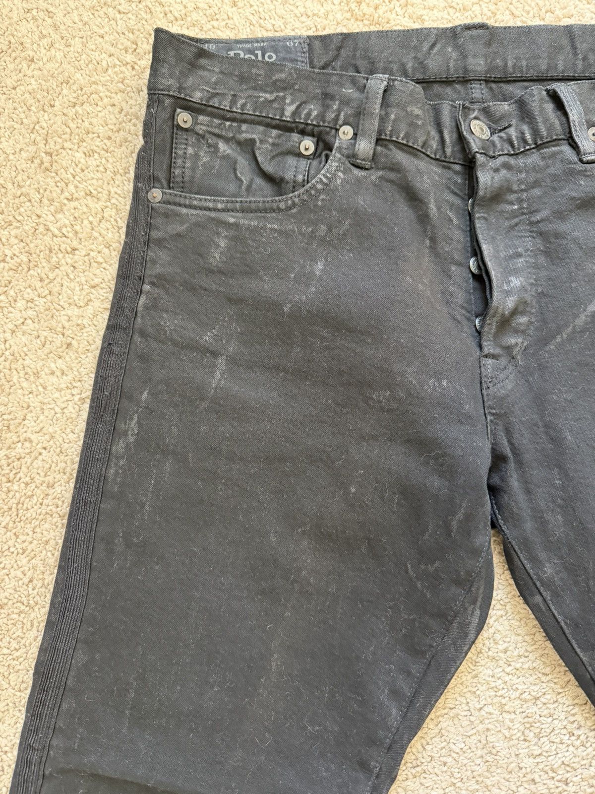 Polo Ralph Lauren Polo Ralph Lauren Sullivan Slim - Kessler Black Tuxedo Jeans Size US 33 - 4 Thumbnail