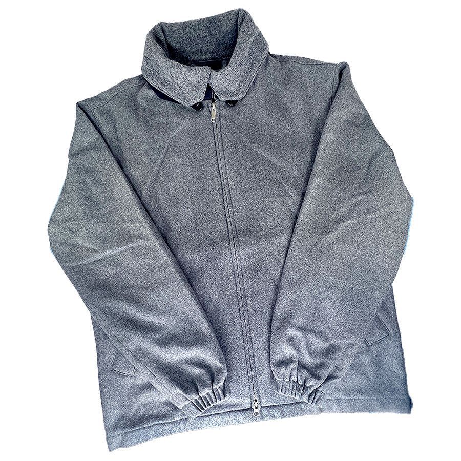 Banana Republic Banana Republic Vintage Gray Flannel Zippered Coat with Hood Size US M / EU 48-50 / 2 - 2 Thumbnail