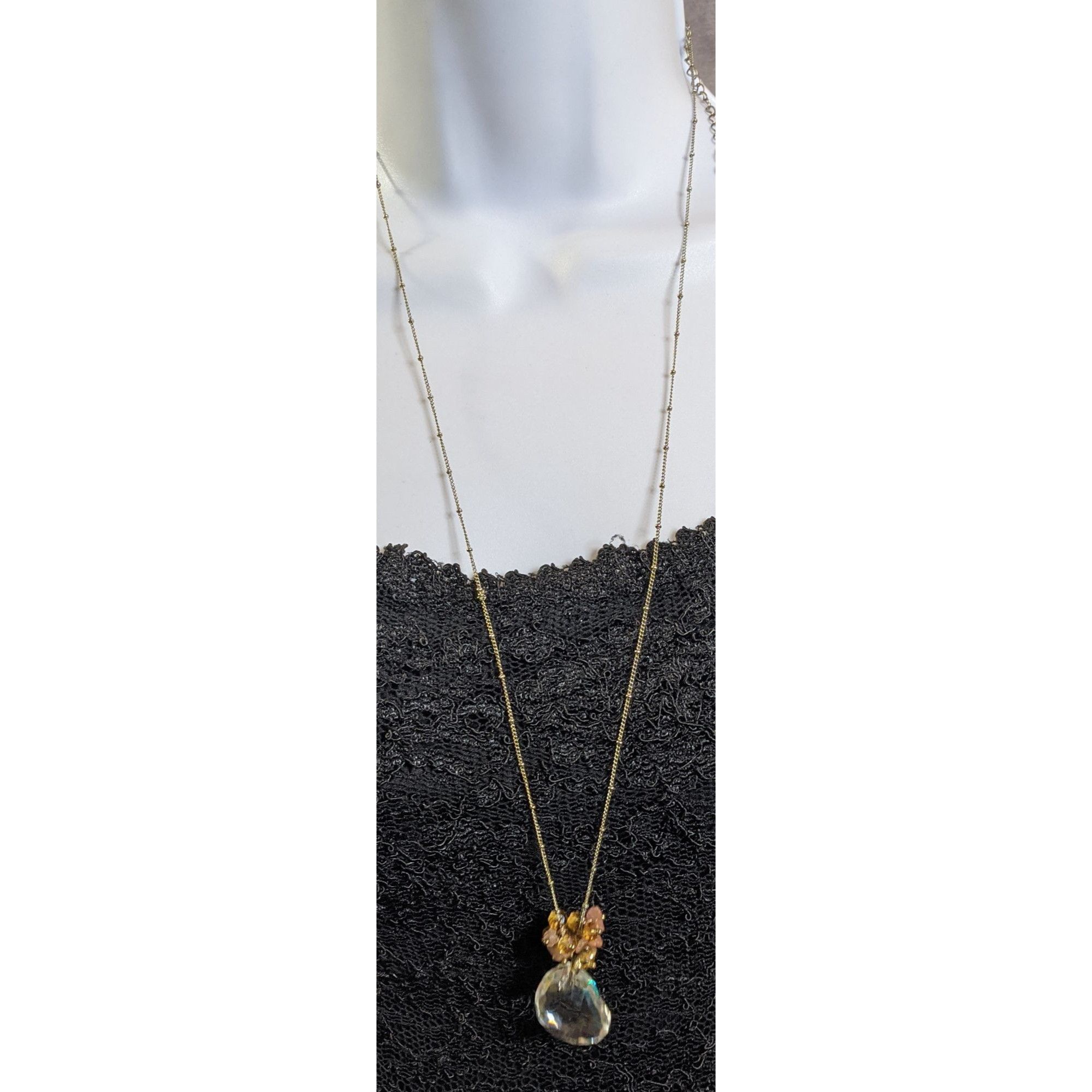 Other Whimsical Gemmed Cluster Pendant Necklace Size ONE SIZE - 3 Thumbnail