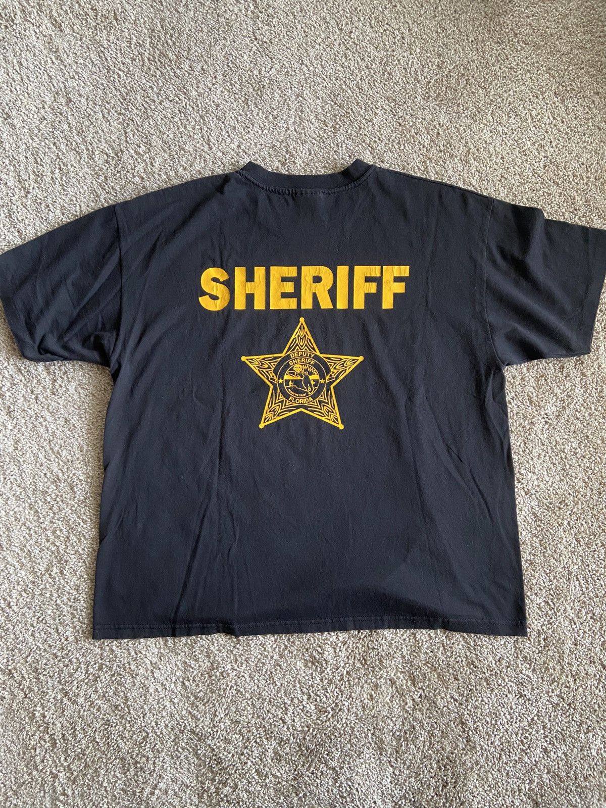 Vintage 2000s Sheriff Tee Size US XL / EU 56 / 4 - 2 Thumbnail
