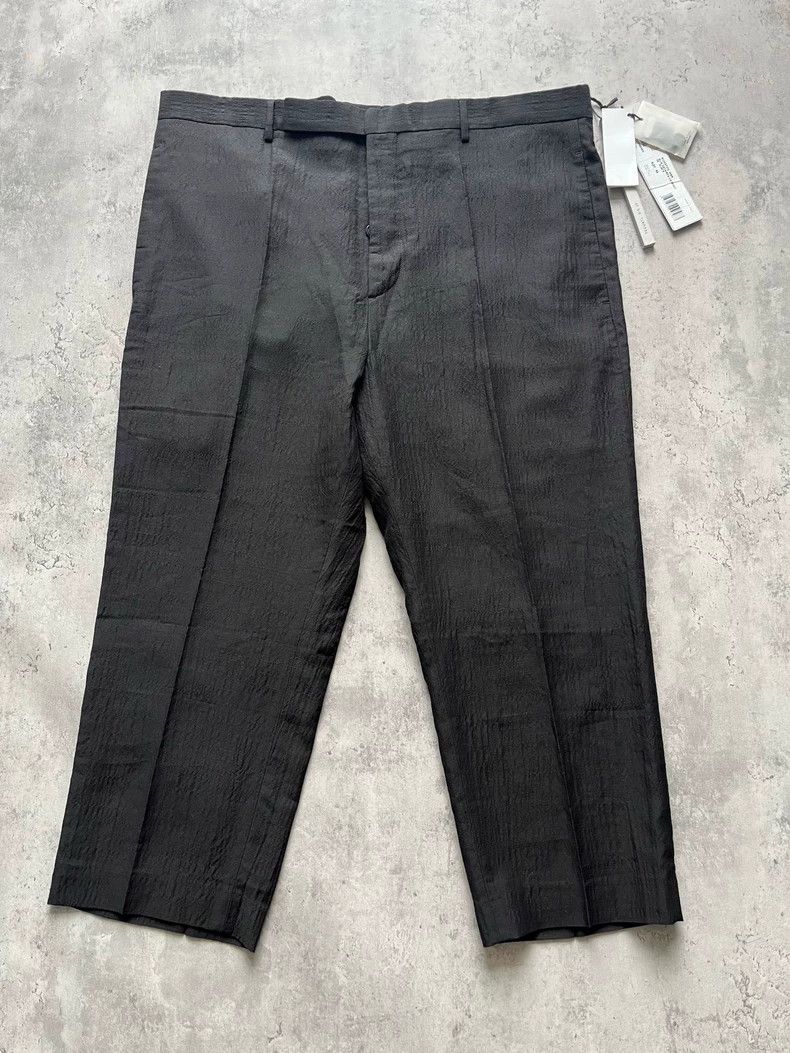 Rick Owens Rick Owens Black Wool Blend Cropped Pants - dmc Size US 31 - 1 Thumbnail