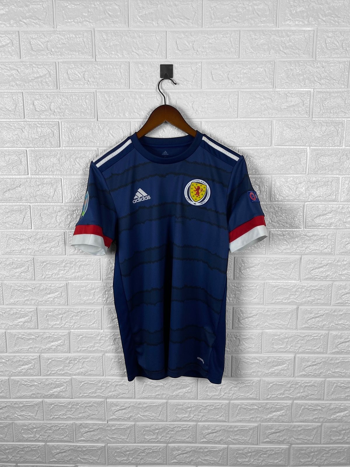 Pre-owned Adidas X Jersey Scotland 2020 2021 Football Soccer Jersey In Blue