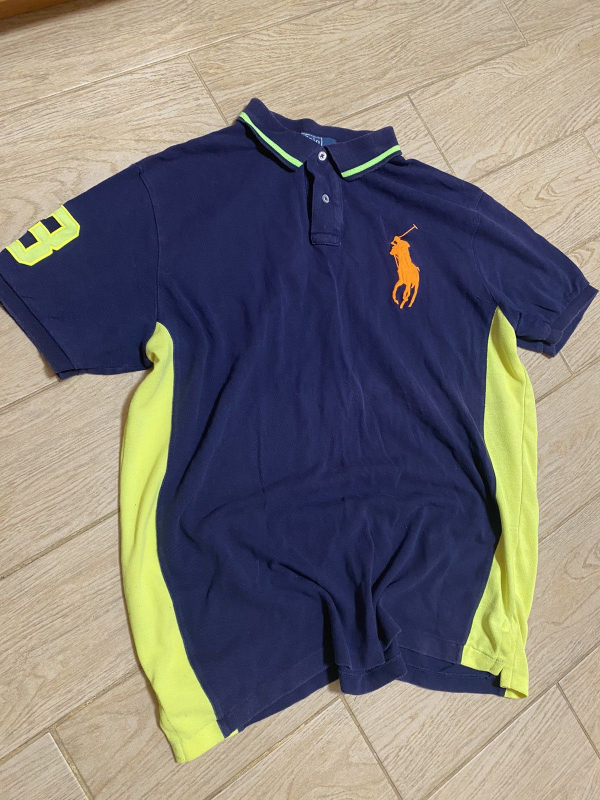Polo Ralph Lauren × Vintage Polo Ralph Lauren blue big logo size XL Size US XL / EU 56 / 4 - 2 Thumbnail