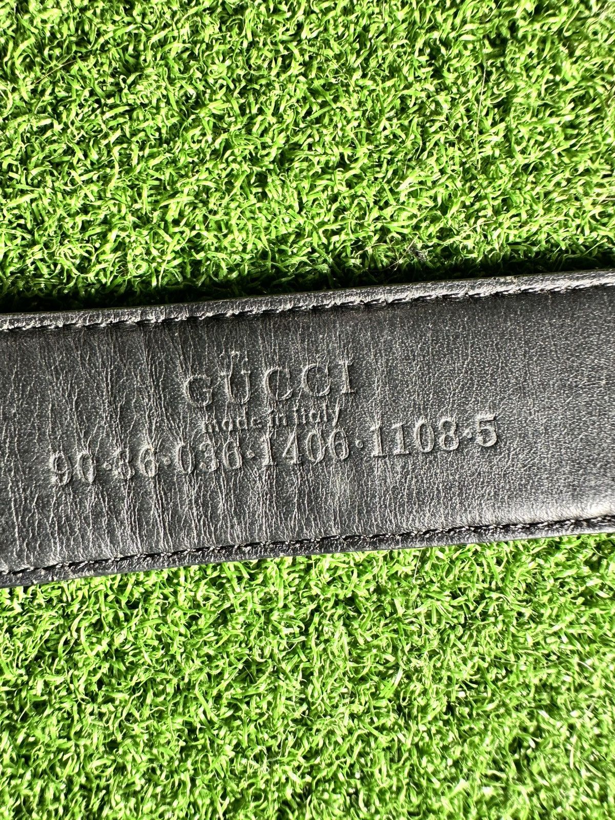 Gucci Vintage Gucci GG leather belt Size 32 - 5 Thumbnail