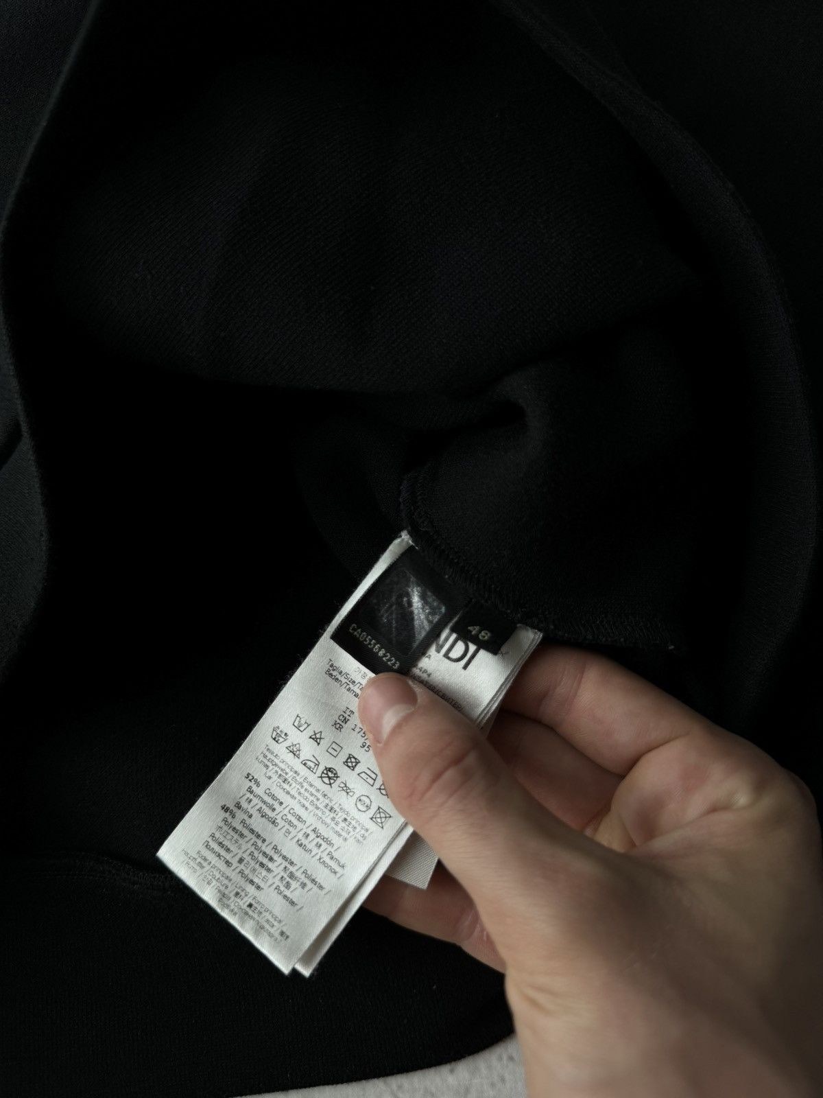Fendi Fendi Roma Big Logo Black Hoodie Size US M / EU 48-50 / 2 - 12 Thumbnail