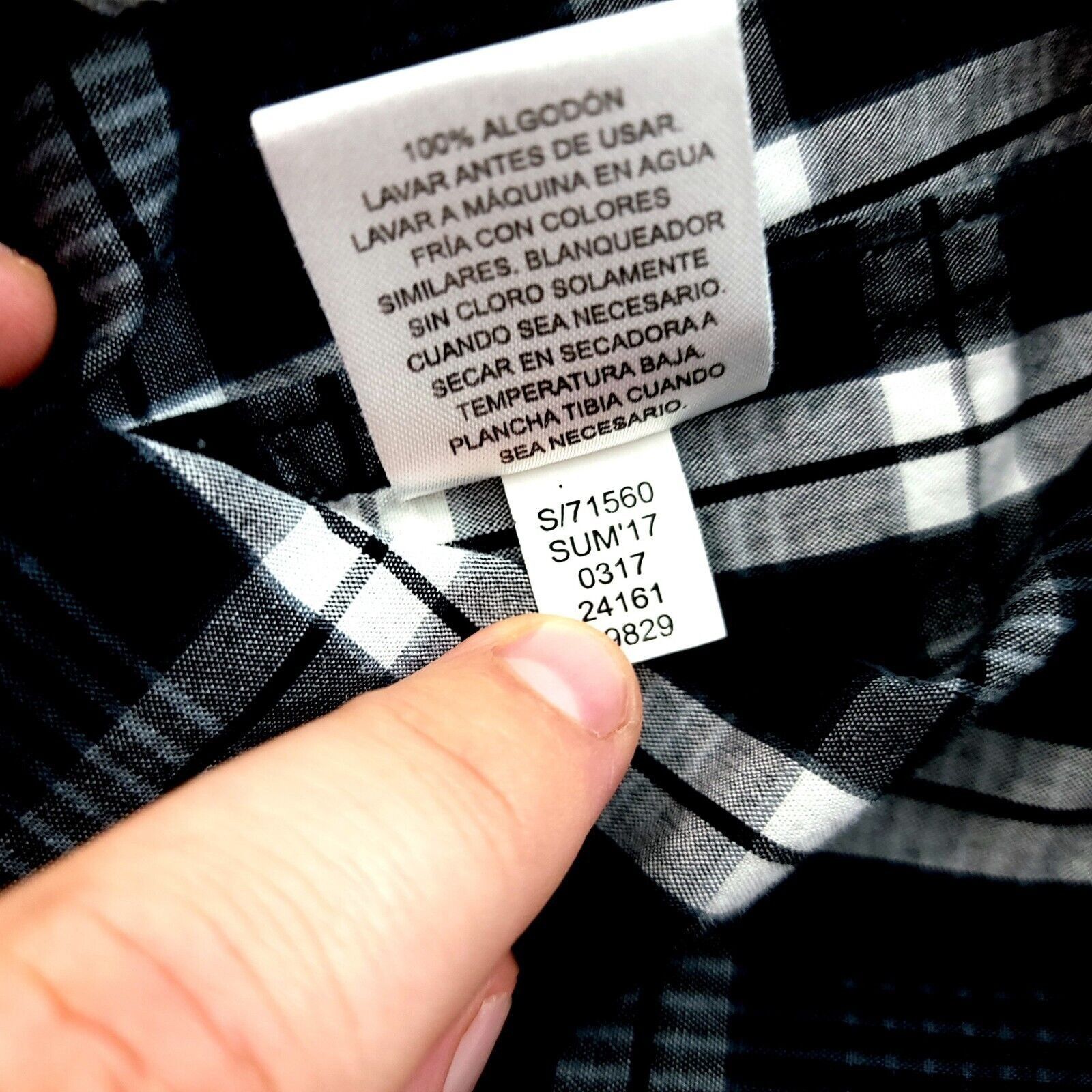 I.N.C INC International Concepts Black Gray Gradient Plaid Small C Size US S / EU 44-46 / 1 - 9 Thumbnail