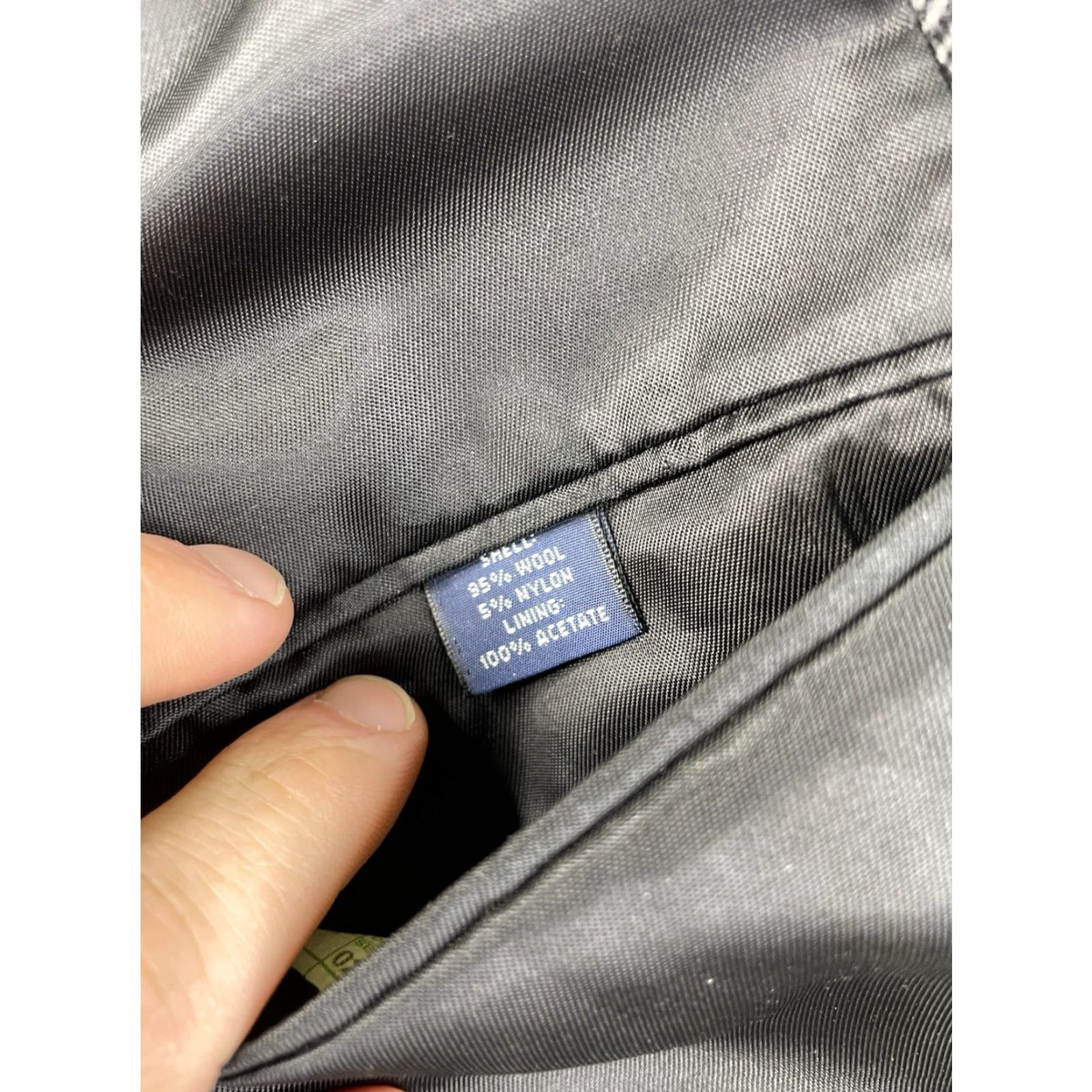 Polo Ralph Lauren Polo Ralph Lauren Blazer Sport Coat Jacket Mens 41L Herringbone Gray Wool Nylon Three Button Long Coat Size US L / EU 52-54 / 3 - 6 Thumbnail