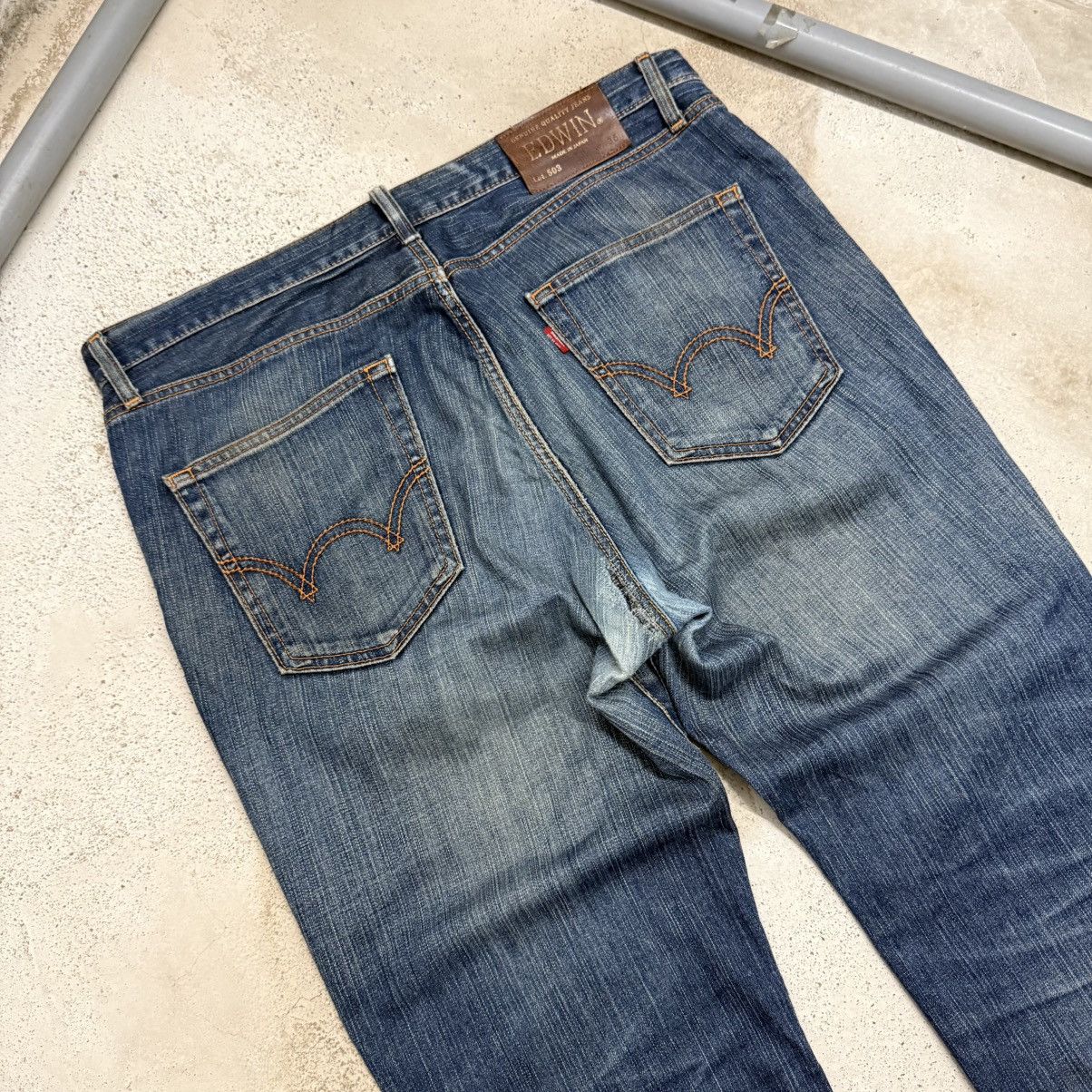 Edwin Vintage Y2K Edwin 503 Distressed Muddy Denim Pants Size US 36 / EU 52 - 9 Thumbnail