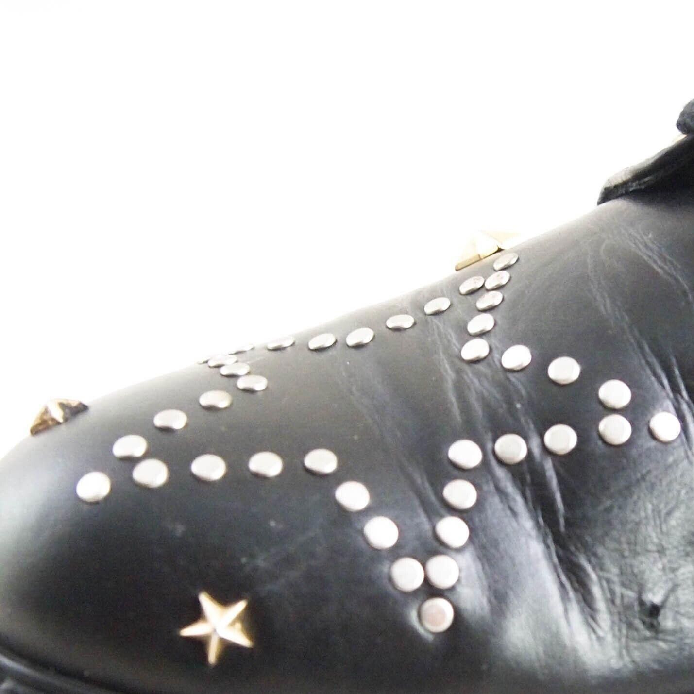 Designer Stokton Derby Studded Black Leather Womens EU 40 US 10 Size US 10 / IT 40 - 4 Thumbnail