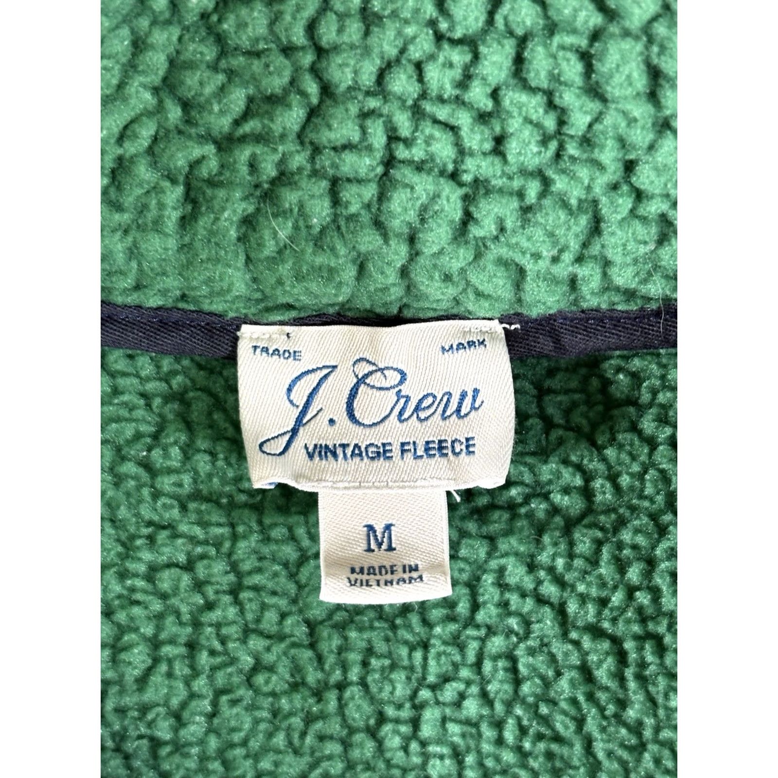 J.Crew VINTAGE J.CREW Polartec Sherpa Fleece 1/4 Zip Pullover Green Womens Medium Jacket Size M / US 6-8 / IT 42-44 - 2 Thumbnail