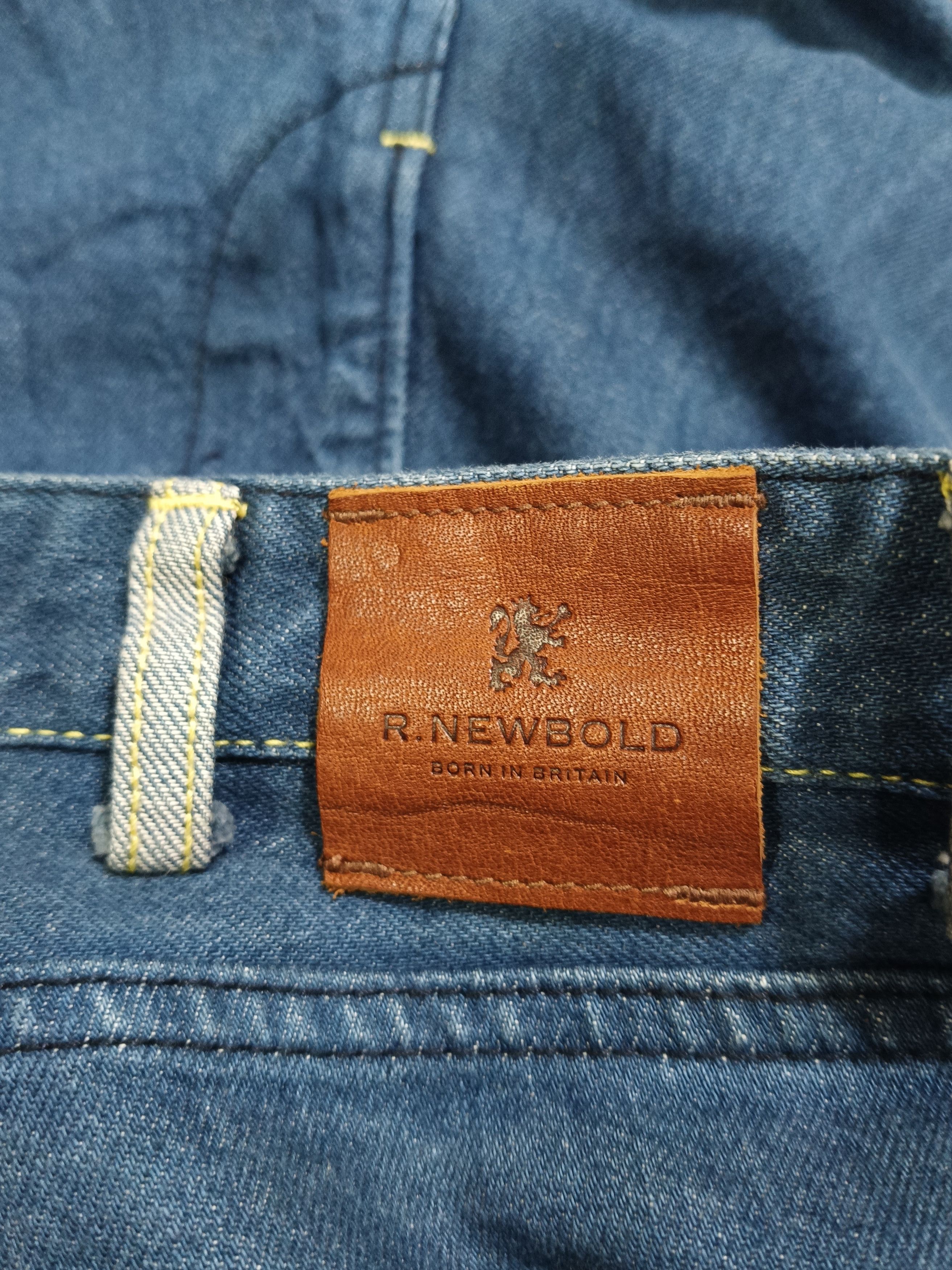 R.Newbold Bleached blue/white denim pants Size L Size US 33 - 10 Thumbnail